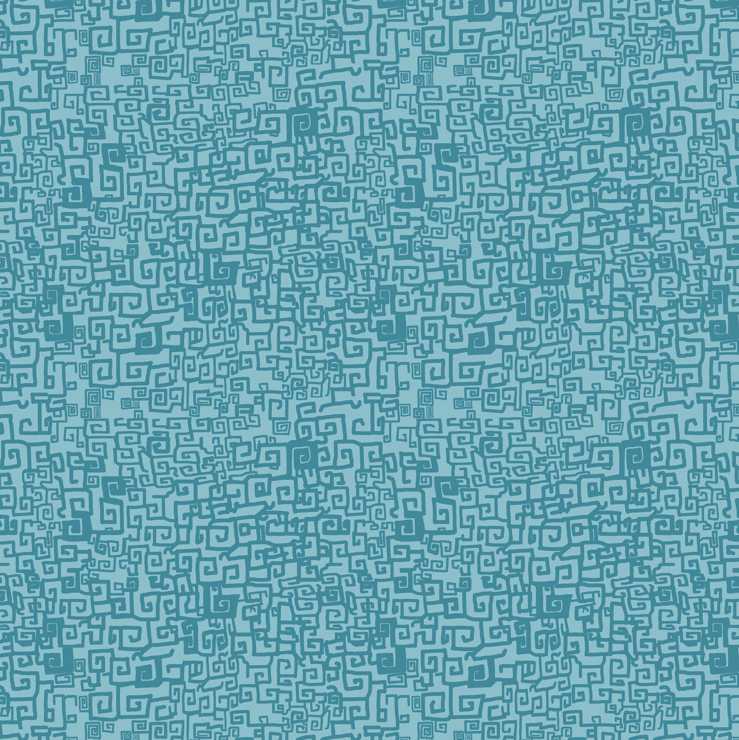 Grecian Grid Fabric in Ocean