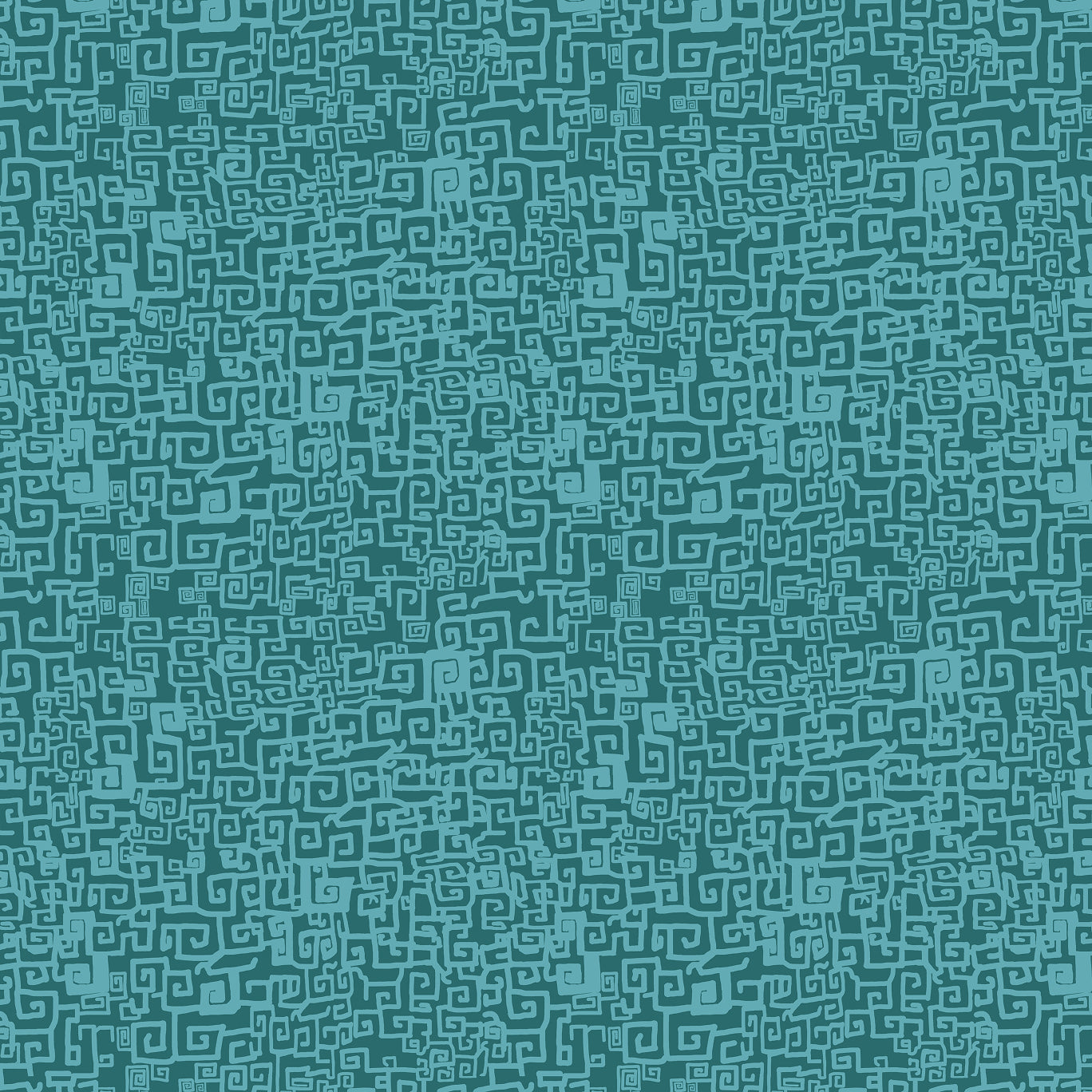 Grecian Grid Fabric in Teal Swatch