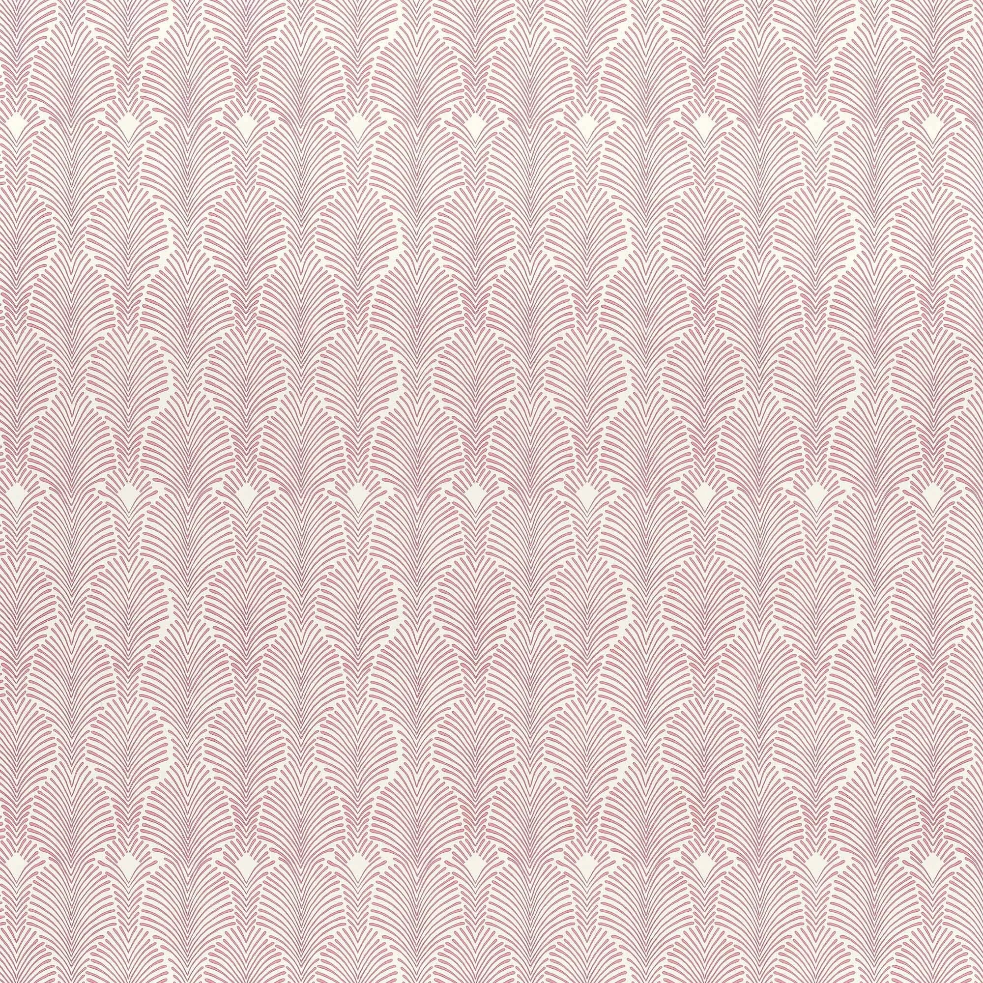 Deco Stripe Berry Wallpaper in Berry