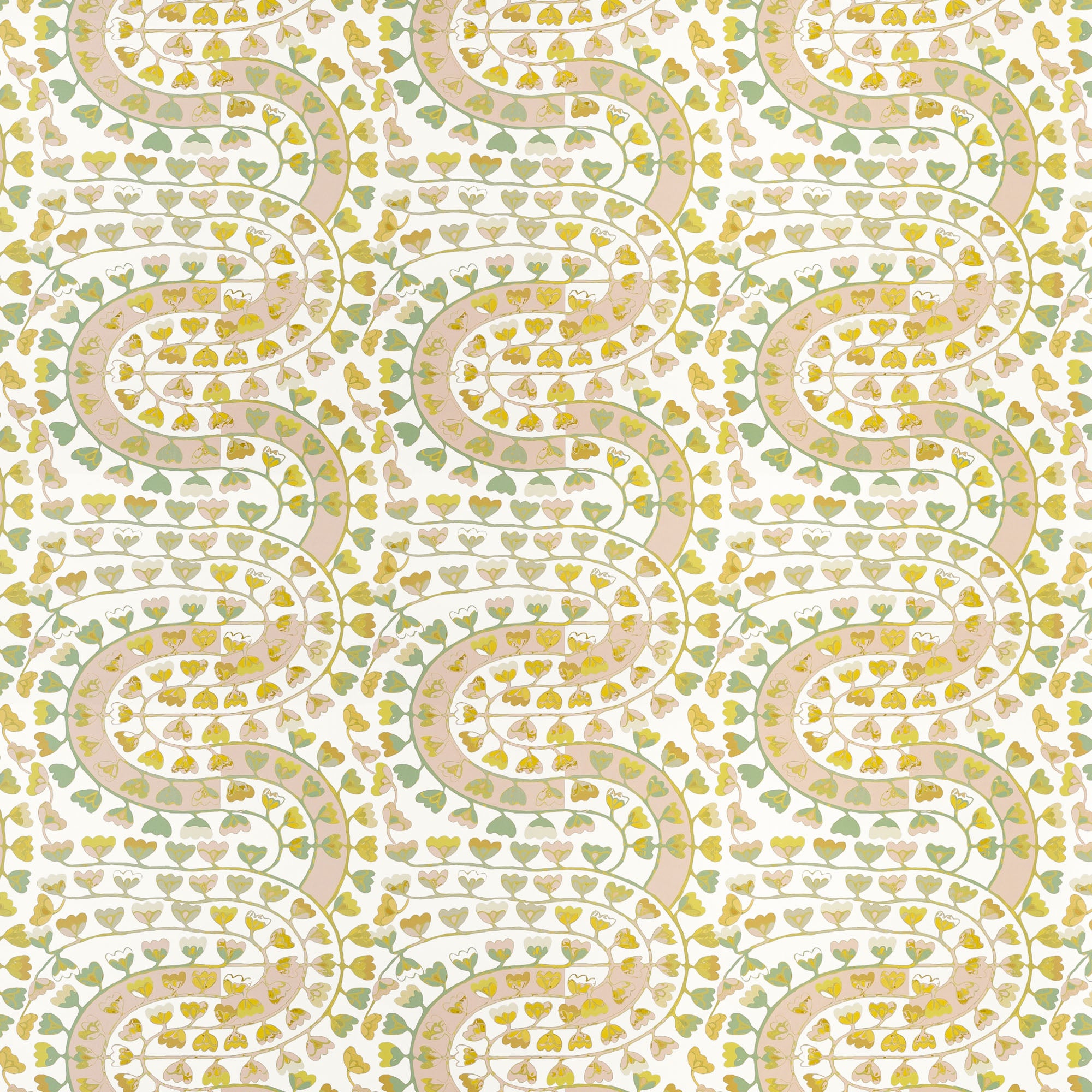 Fez Floral Wallpaper in Citrus