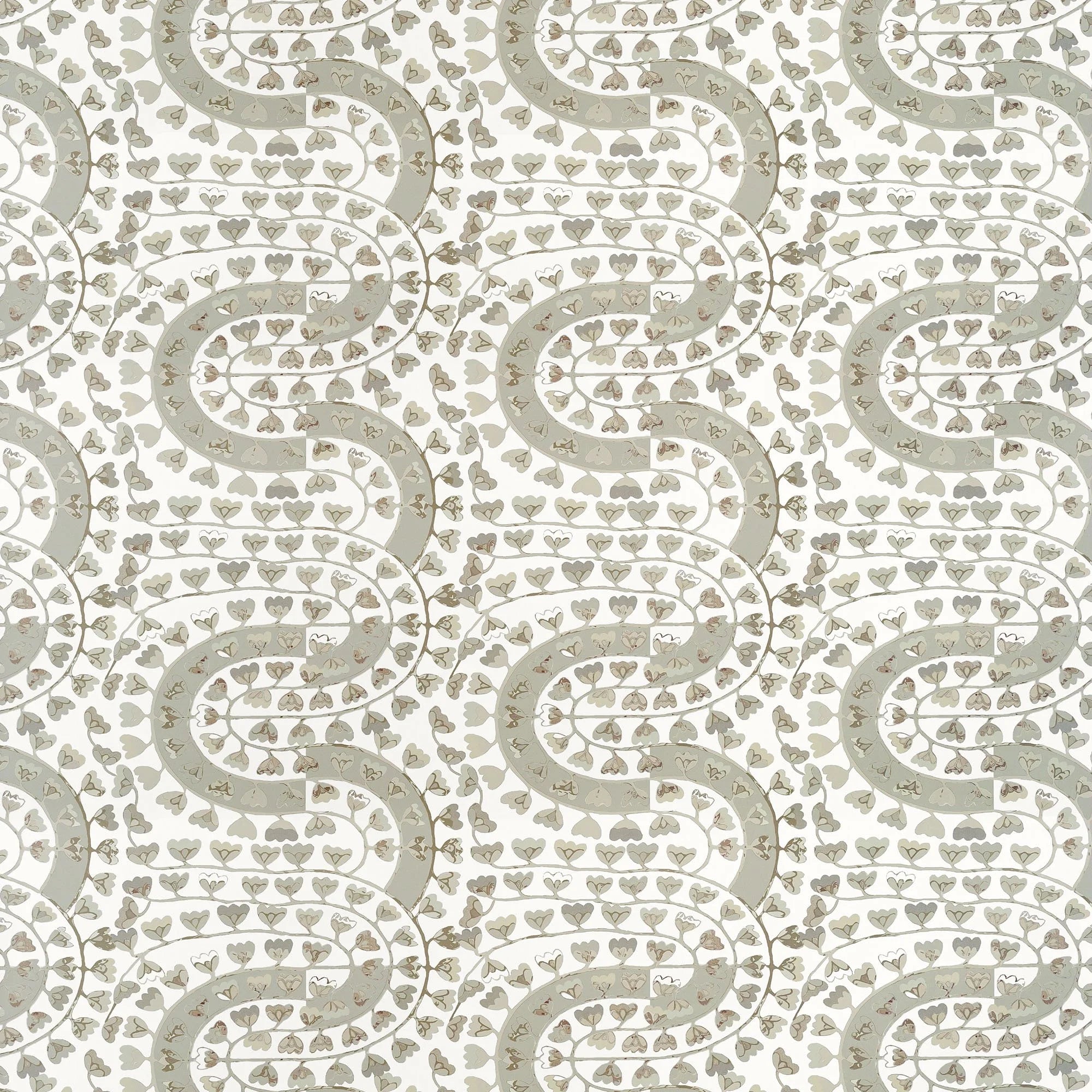 Fez Floral Mushroom Wallpaper Swatch