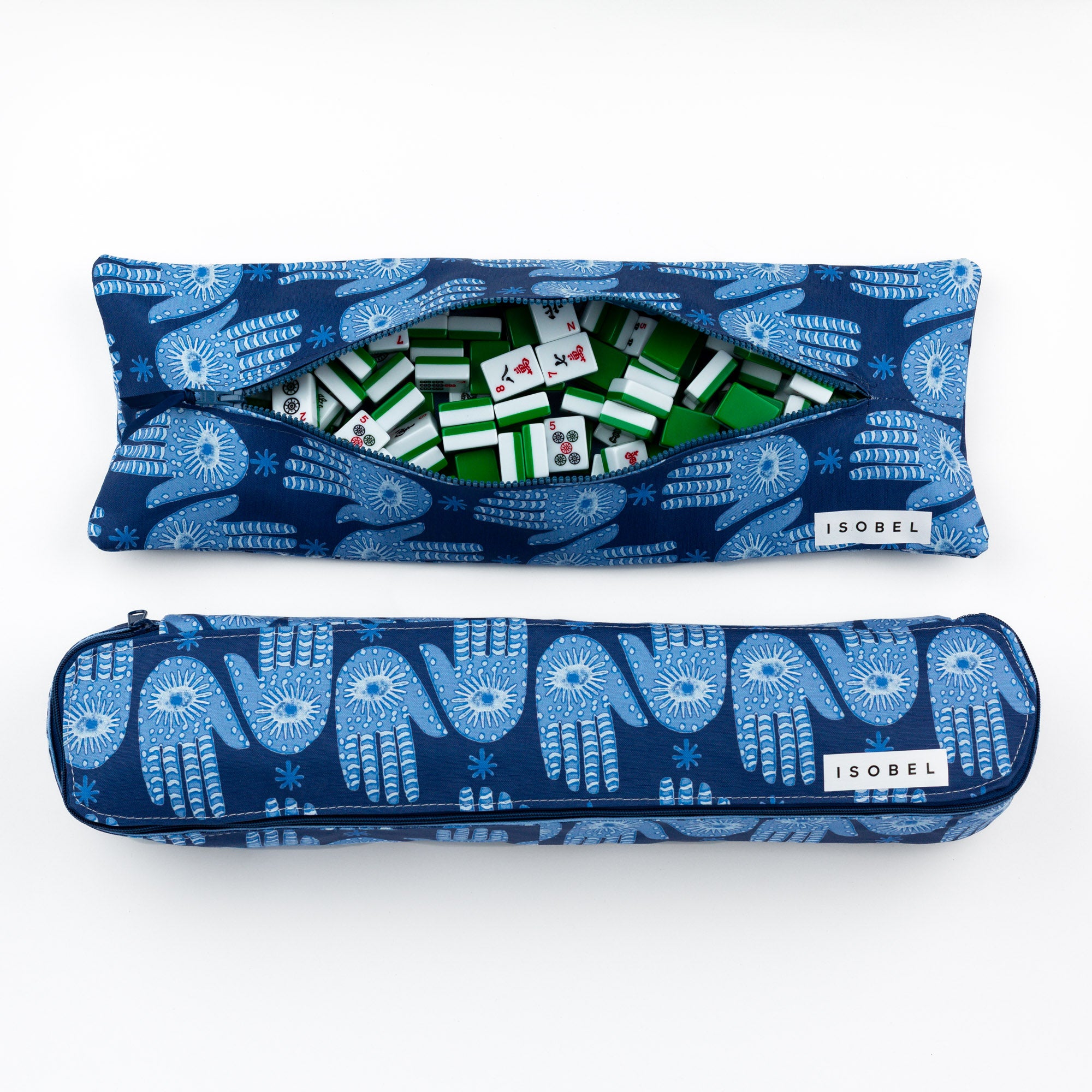 Hamsa Mahjong Rack Bag in Midnight
