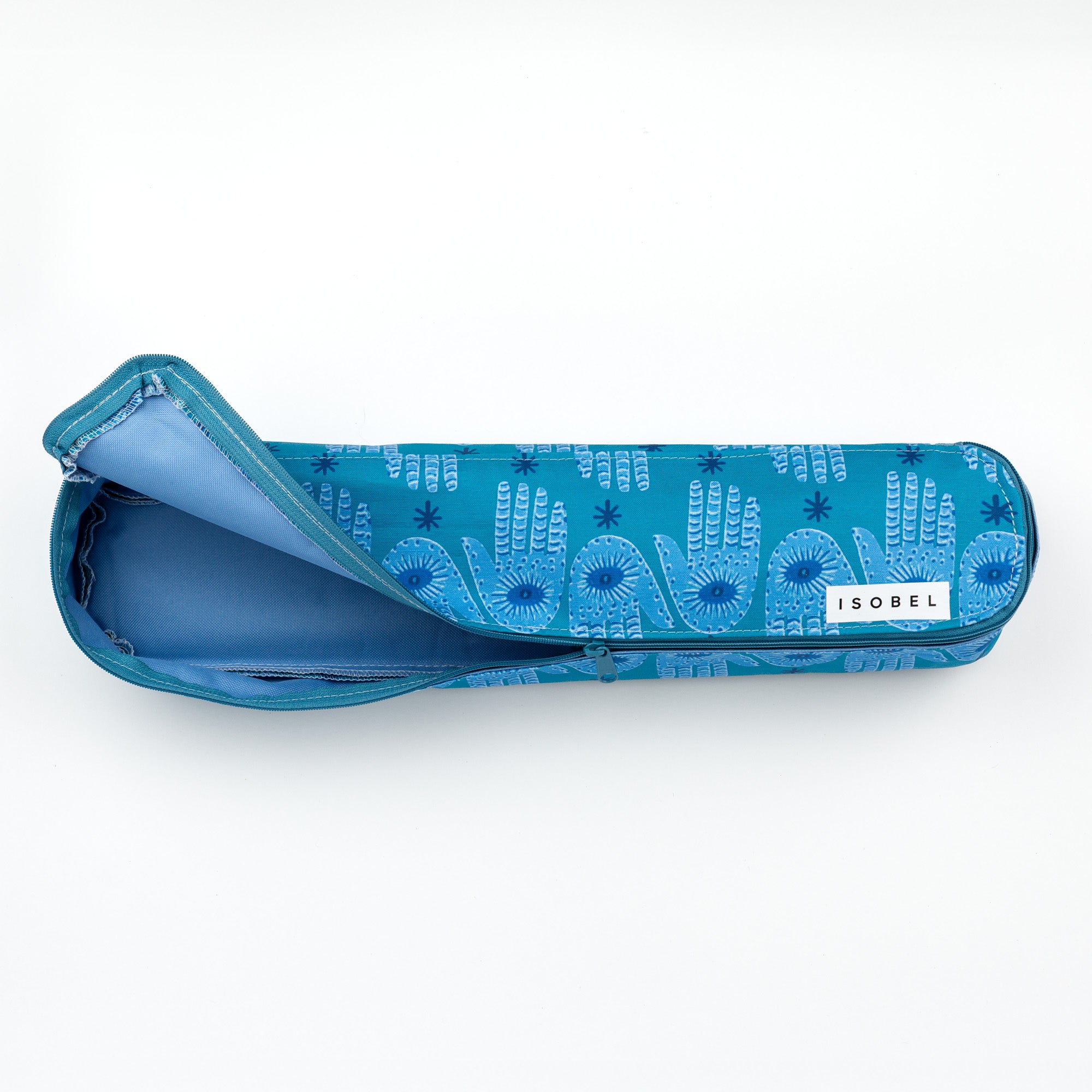 Hamsa Mahjong Rack Bag in Turquoise & Teal