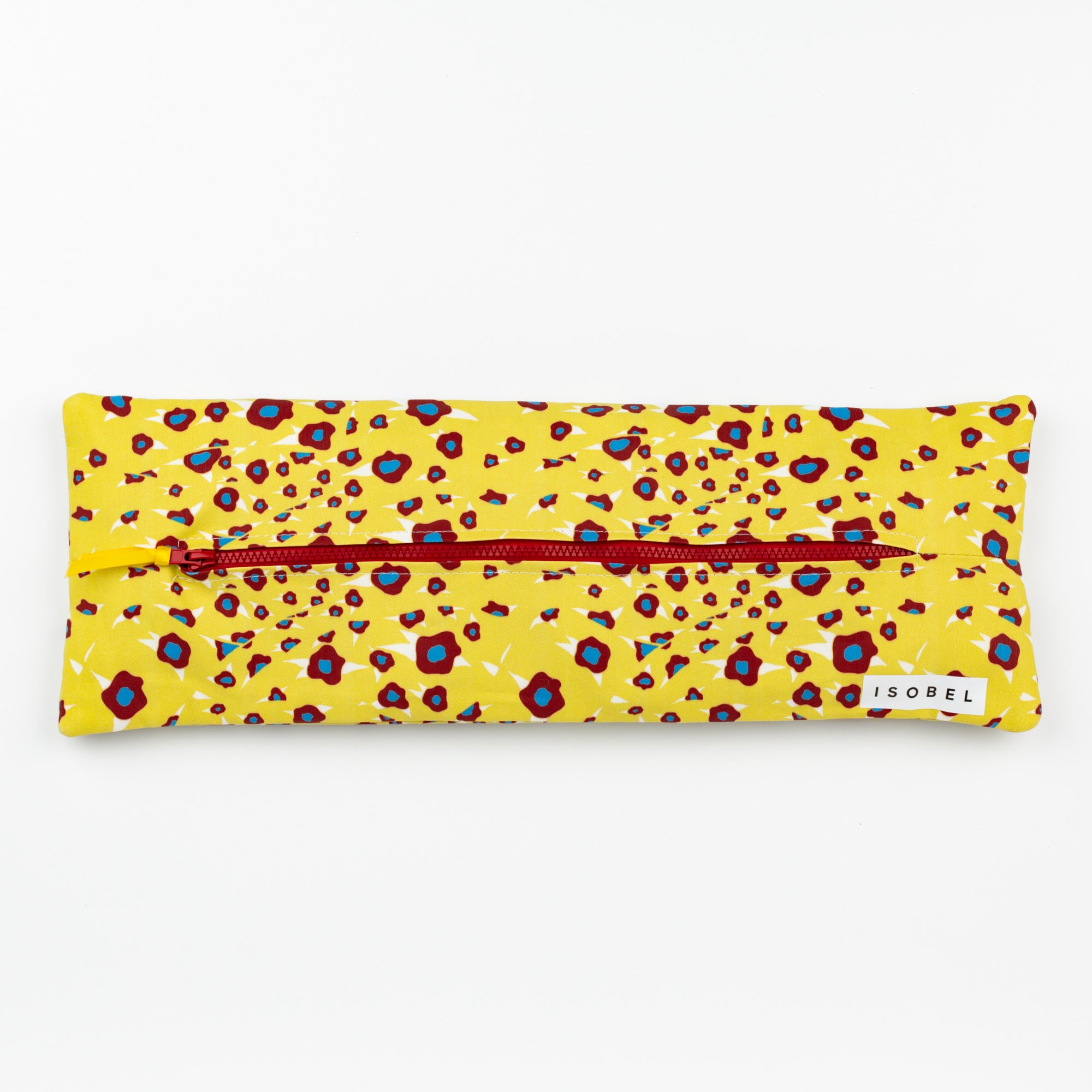 Folded Floral Mahjong Tile Bag in Buttercup