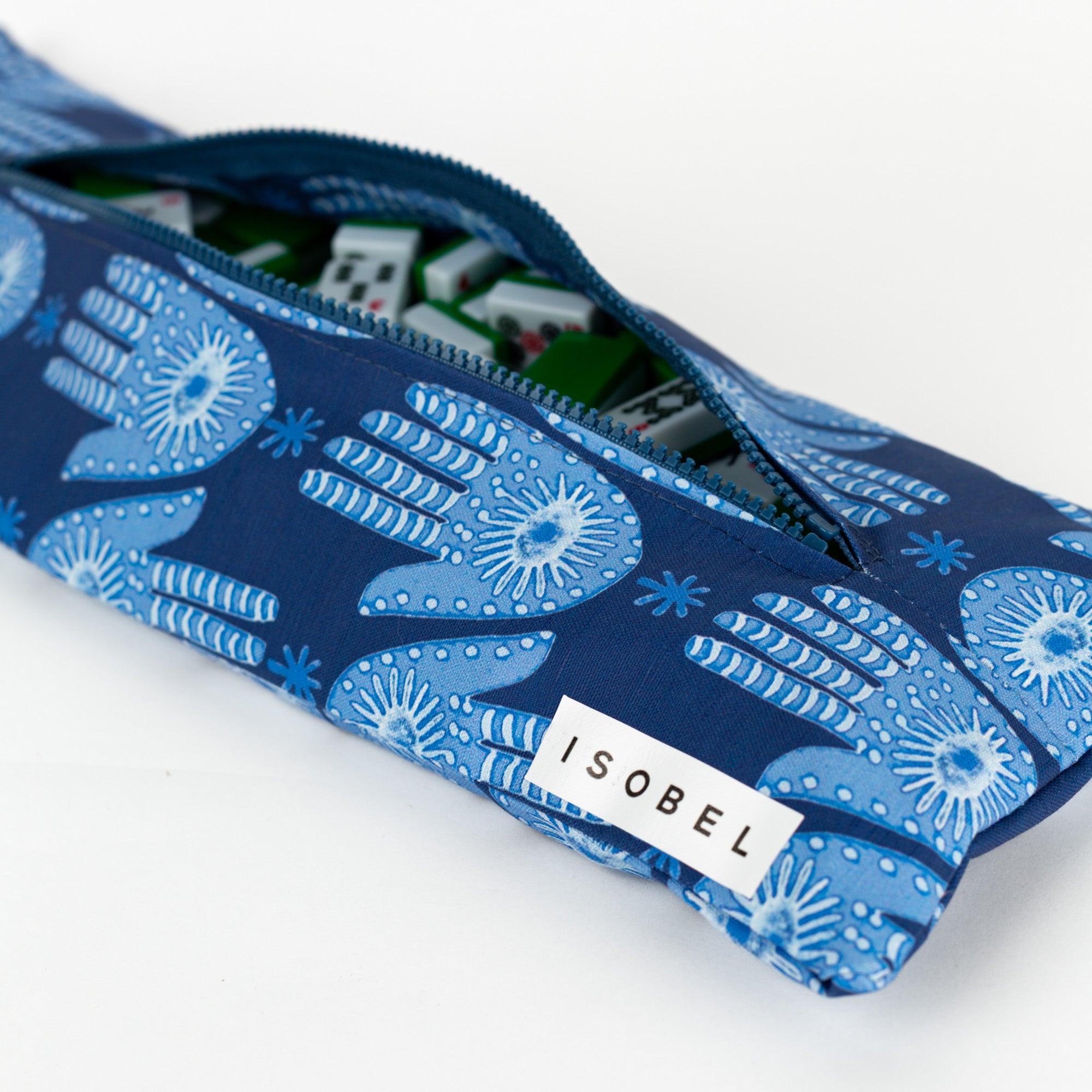 Hamsa Mahjong Tile Bag in Midnight