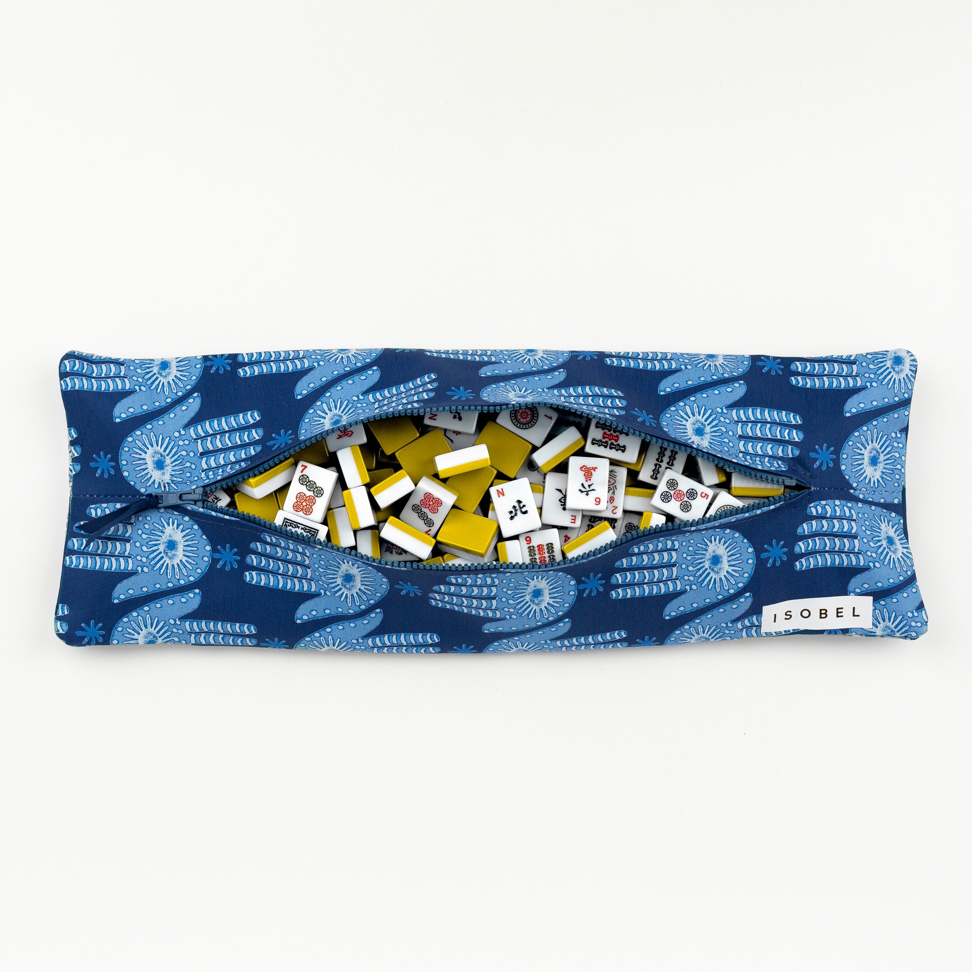 Hamsa Mahjong Tile Bag in Midnight