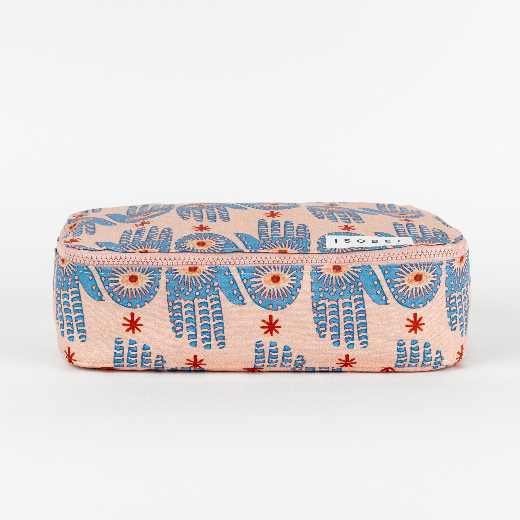 Hamsa Packing Cube in Pink & Periwinkle