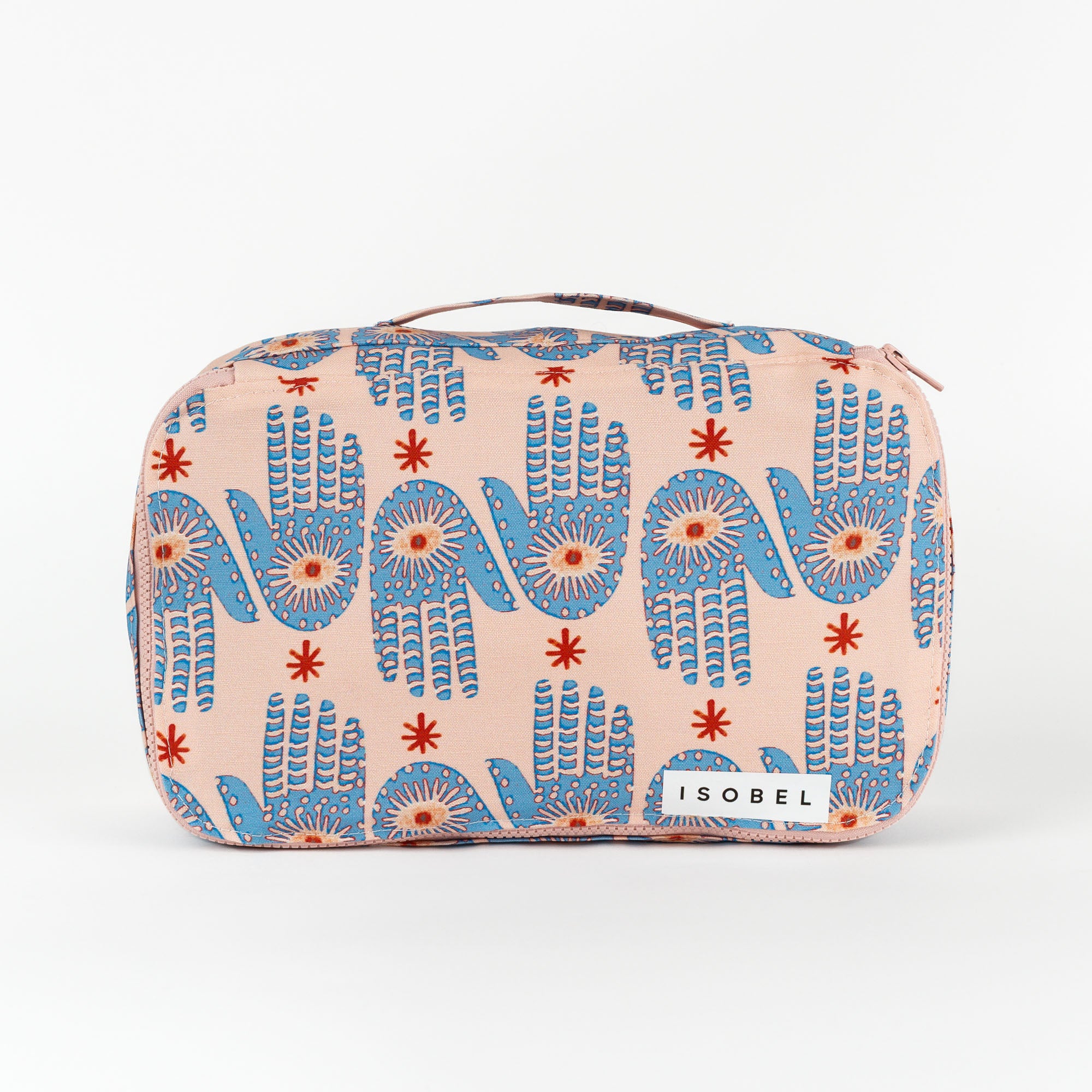 Hamsa Packing Cube in Pink & Periwinkle