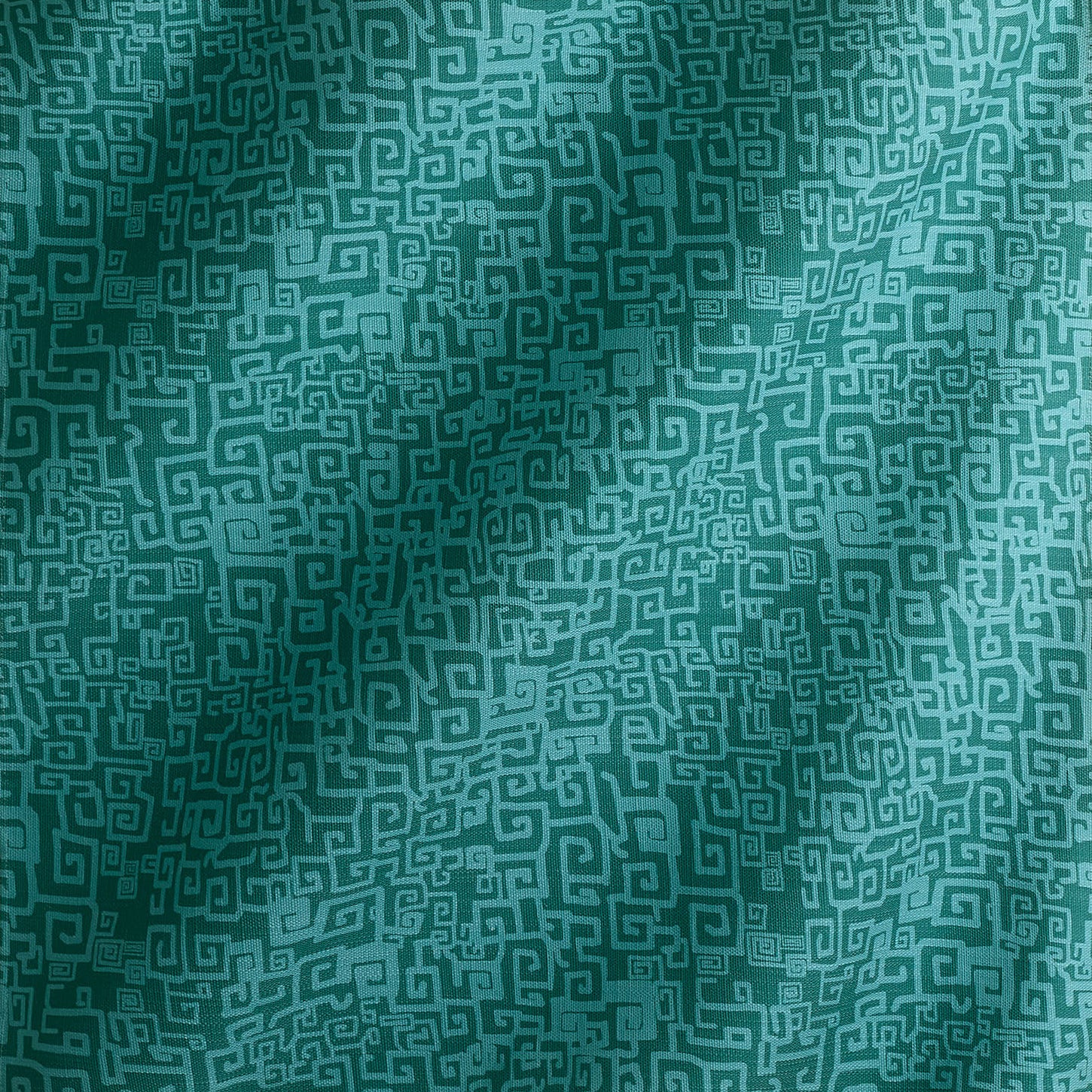 Grecian Grid Fabric in Teal