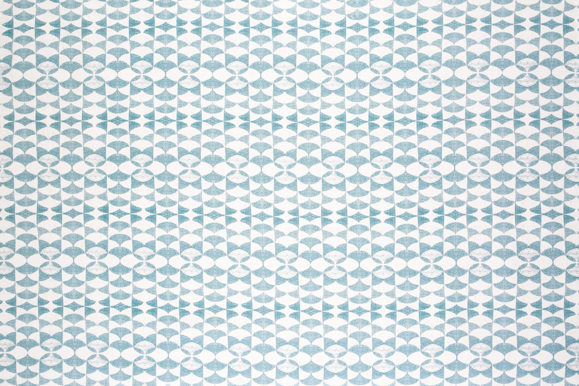 Bowed Stripe Fabric in Misty Blue