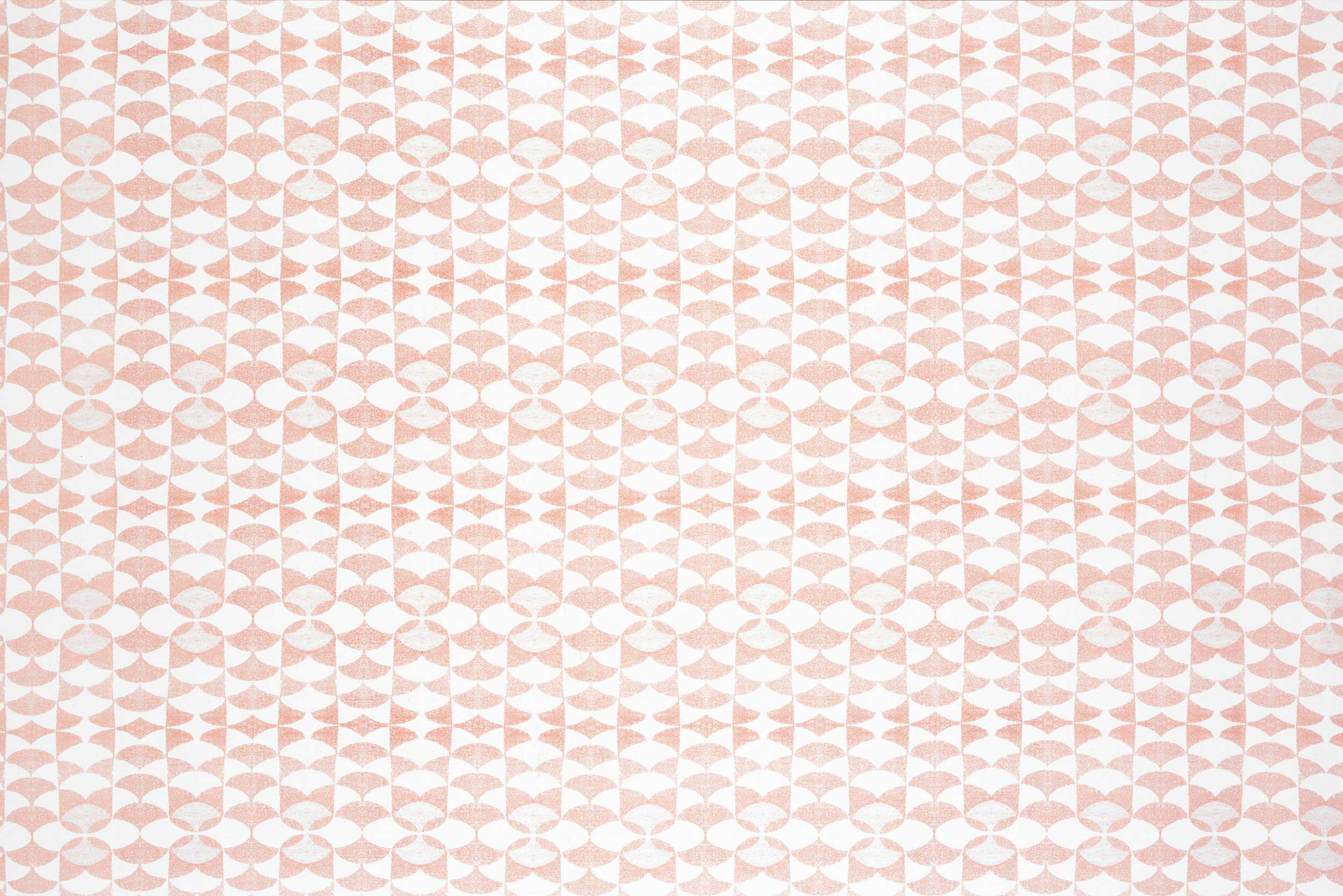 Bowed Stripe Fabric in Sandy Peach
