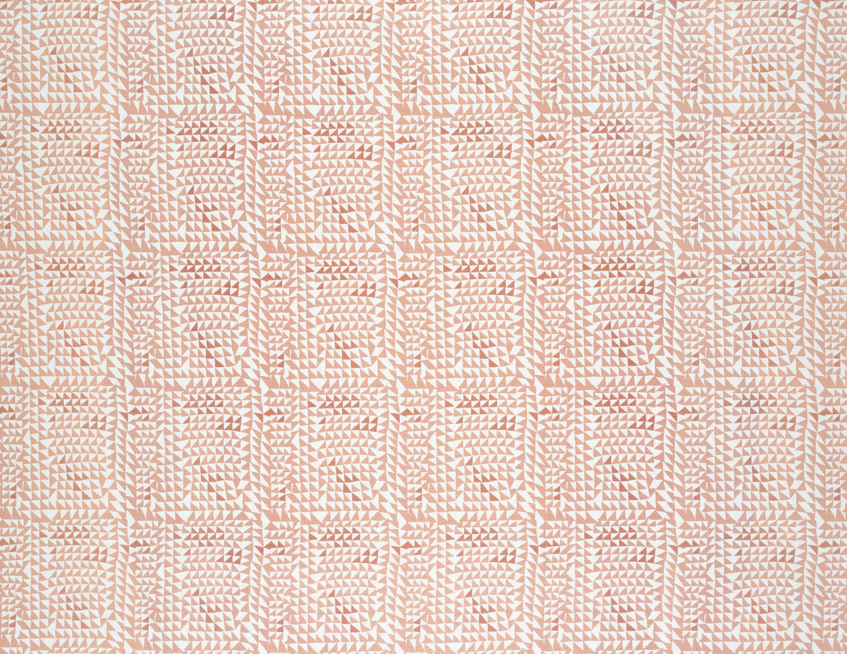 Staggered Triangles Fabric in Sandy Peach
