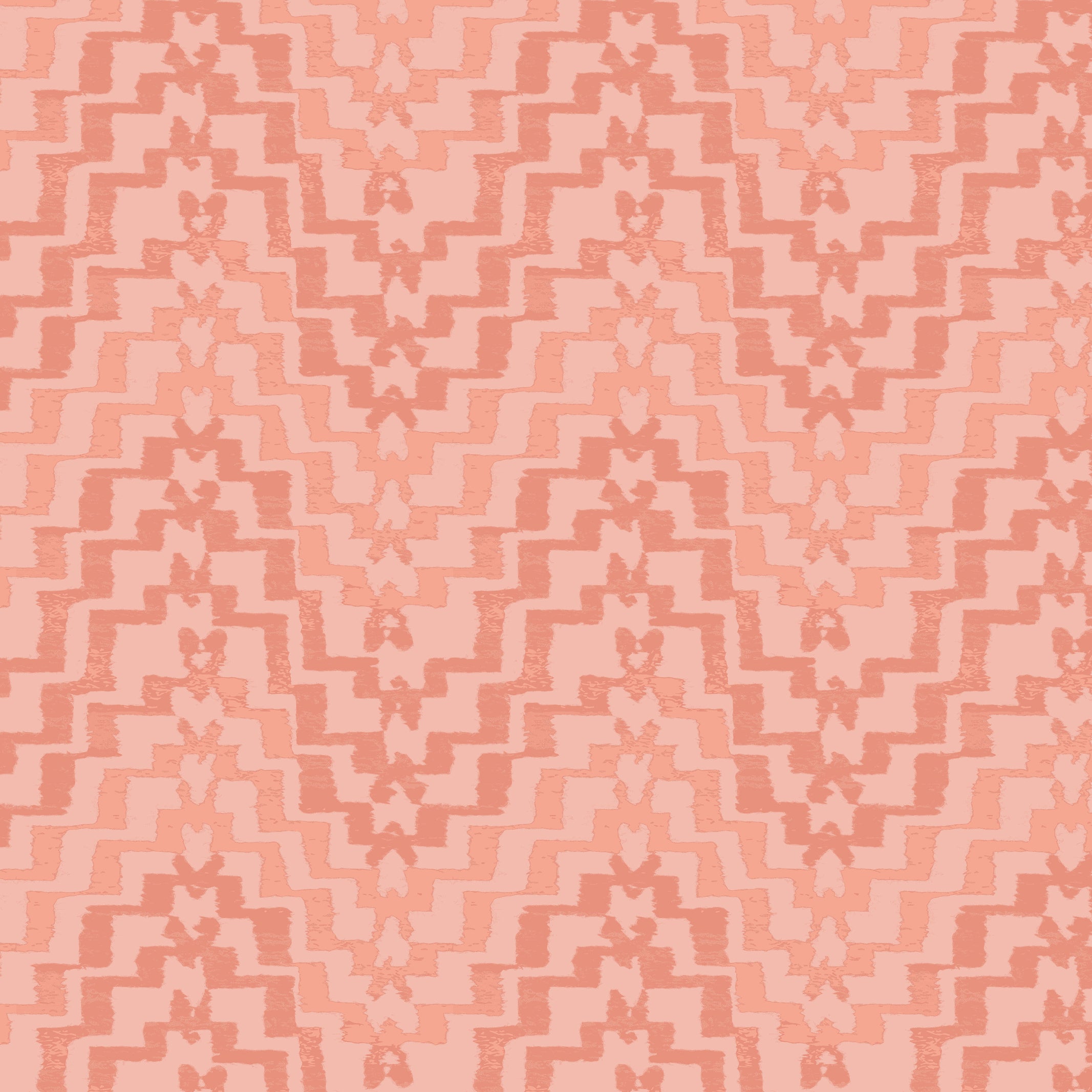 Organic Zig Zag in Coral