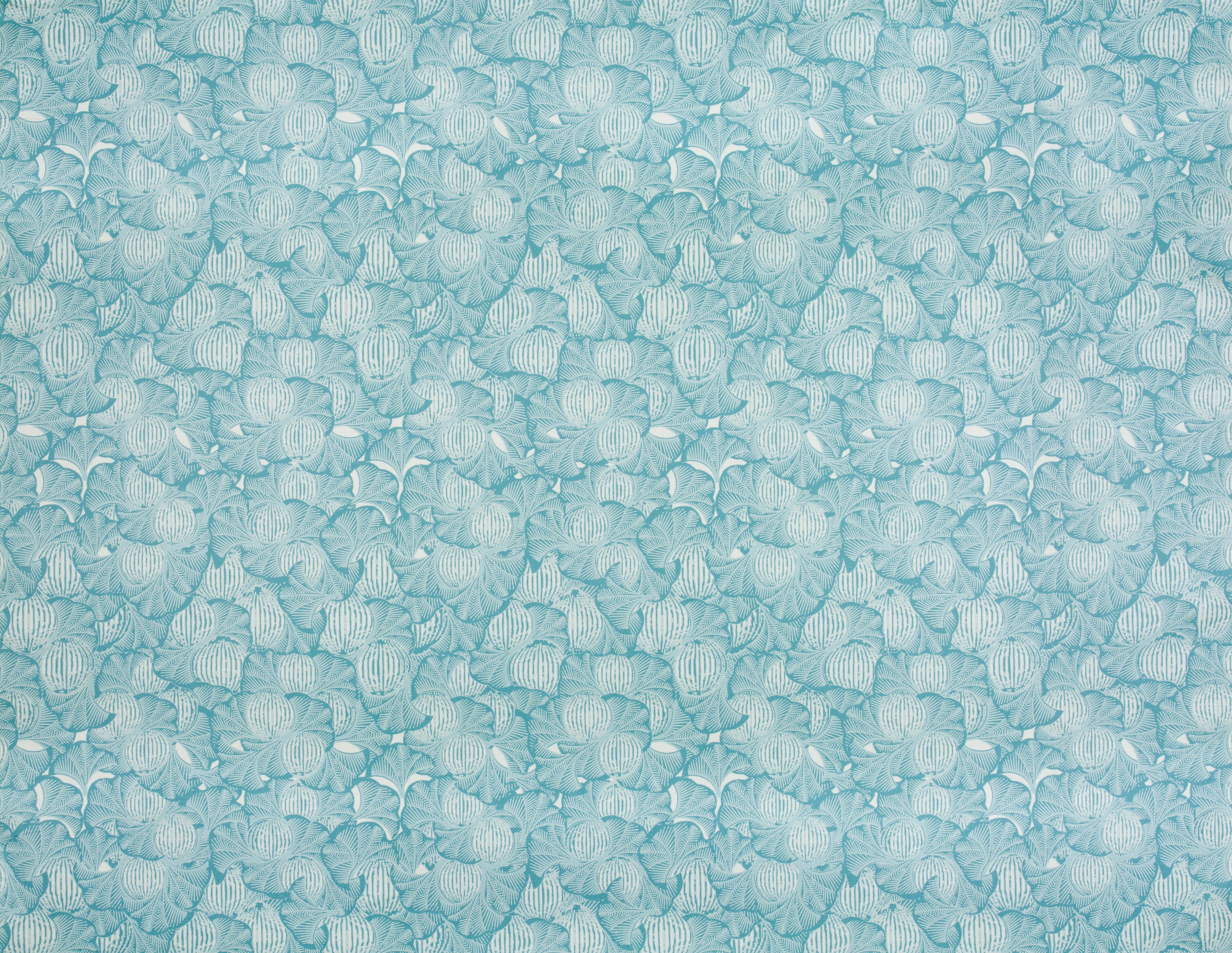 Foliage Fabric in Buttery Blue