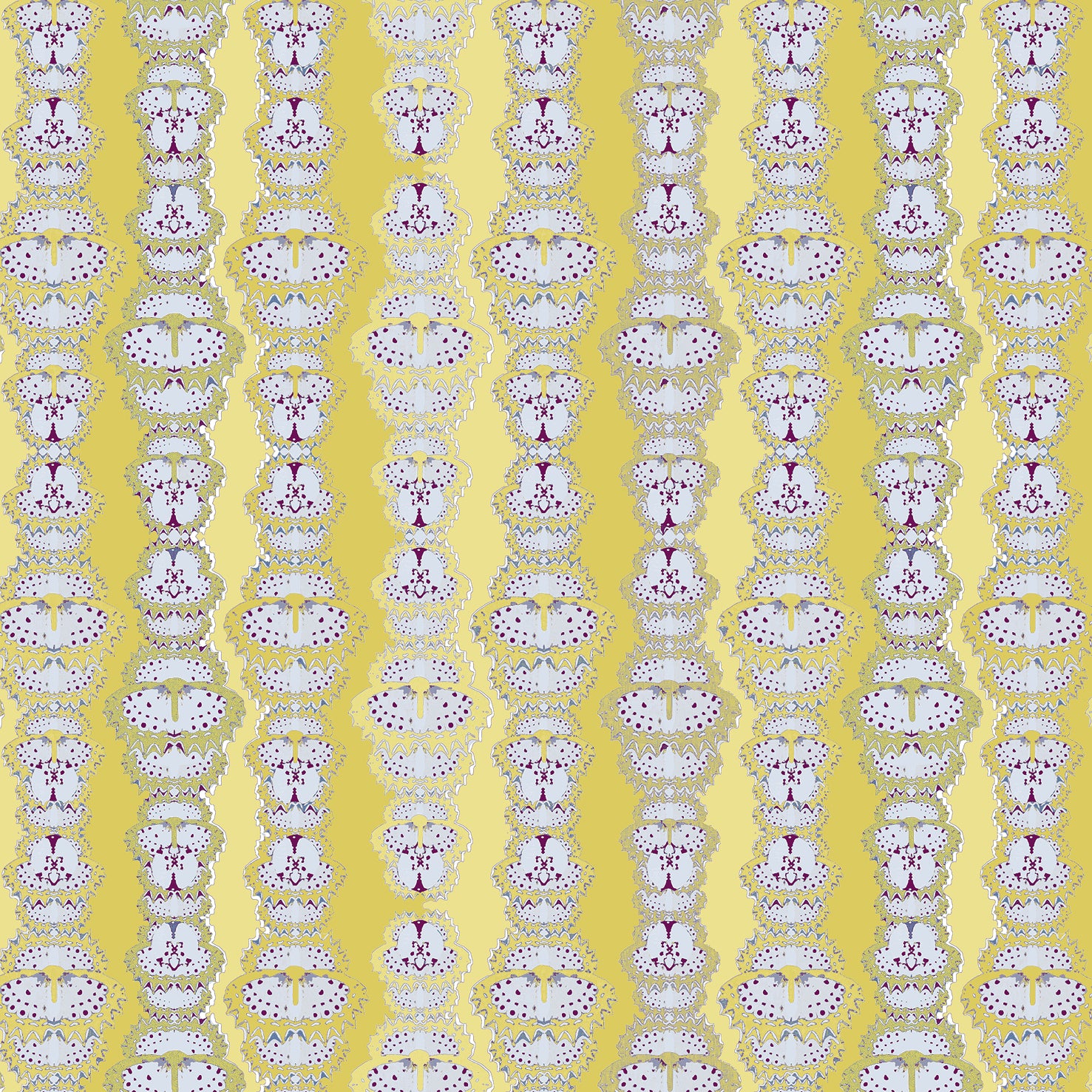 Fluttered Stripe Fabric in Citrus