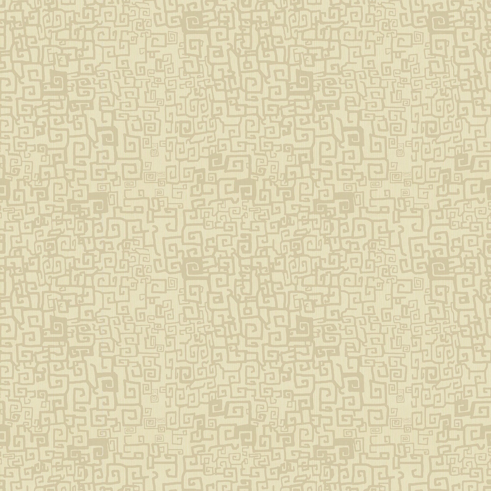 Grecian Grid Grasscloth Wallpaper in Natural
