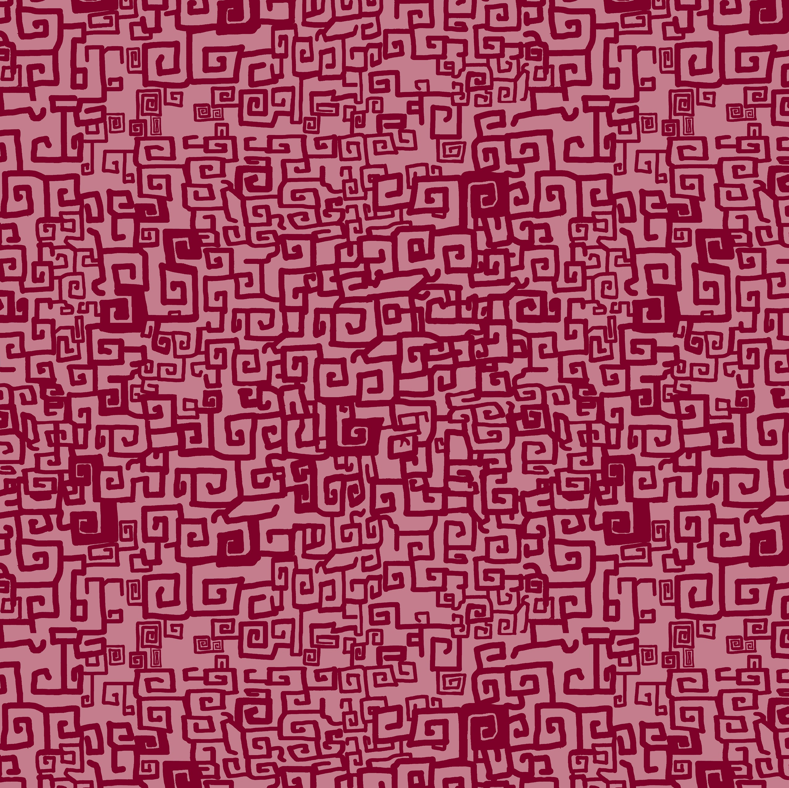 Grecian Grid Fabric in Sangria