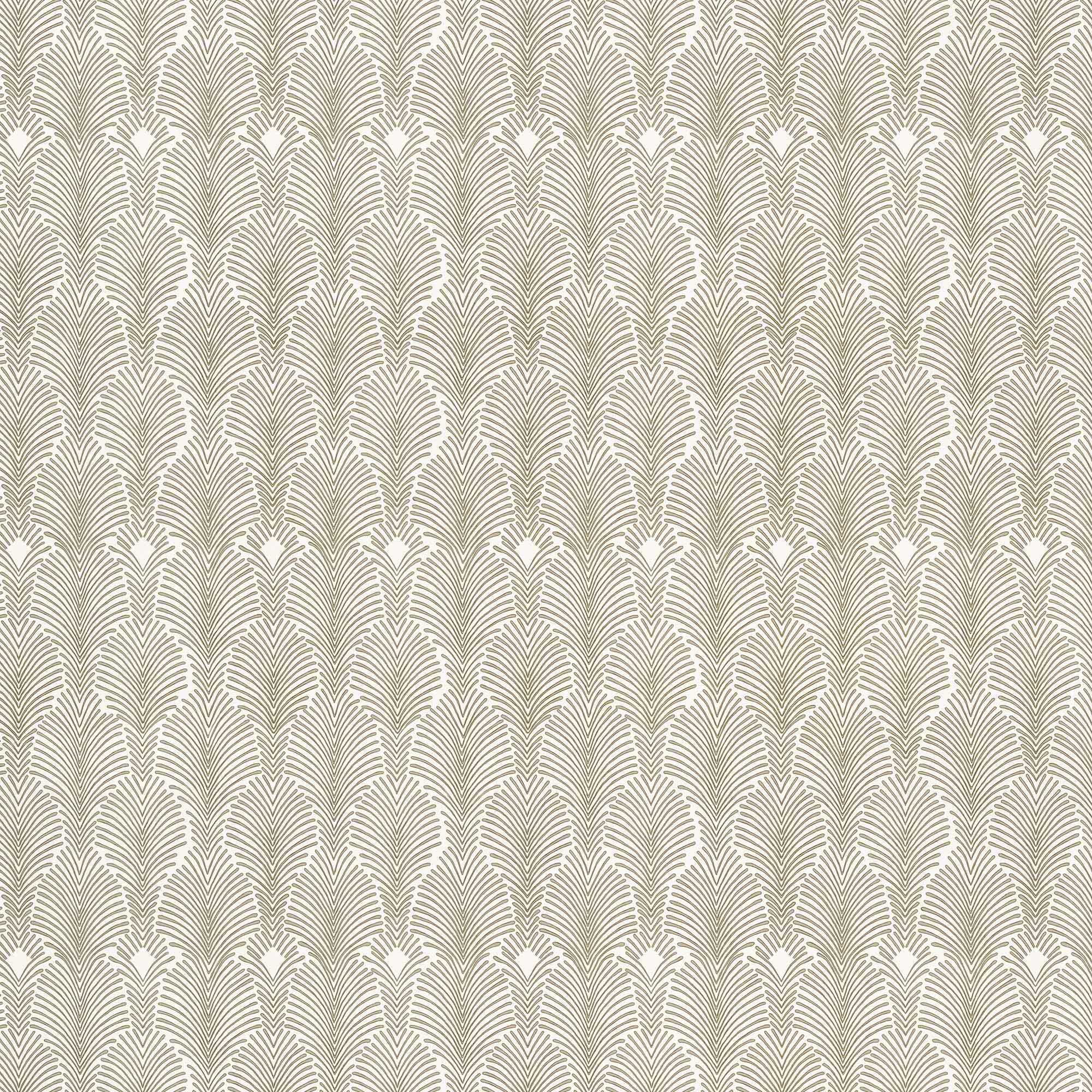 Deco Stripe Fabric in Mushroom