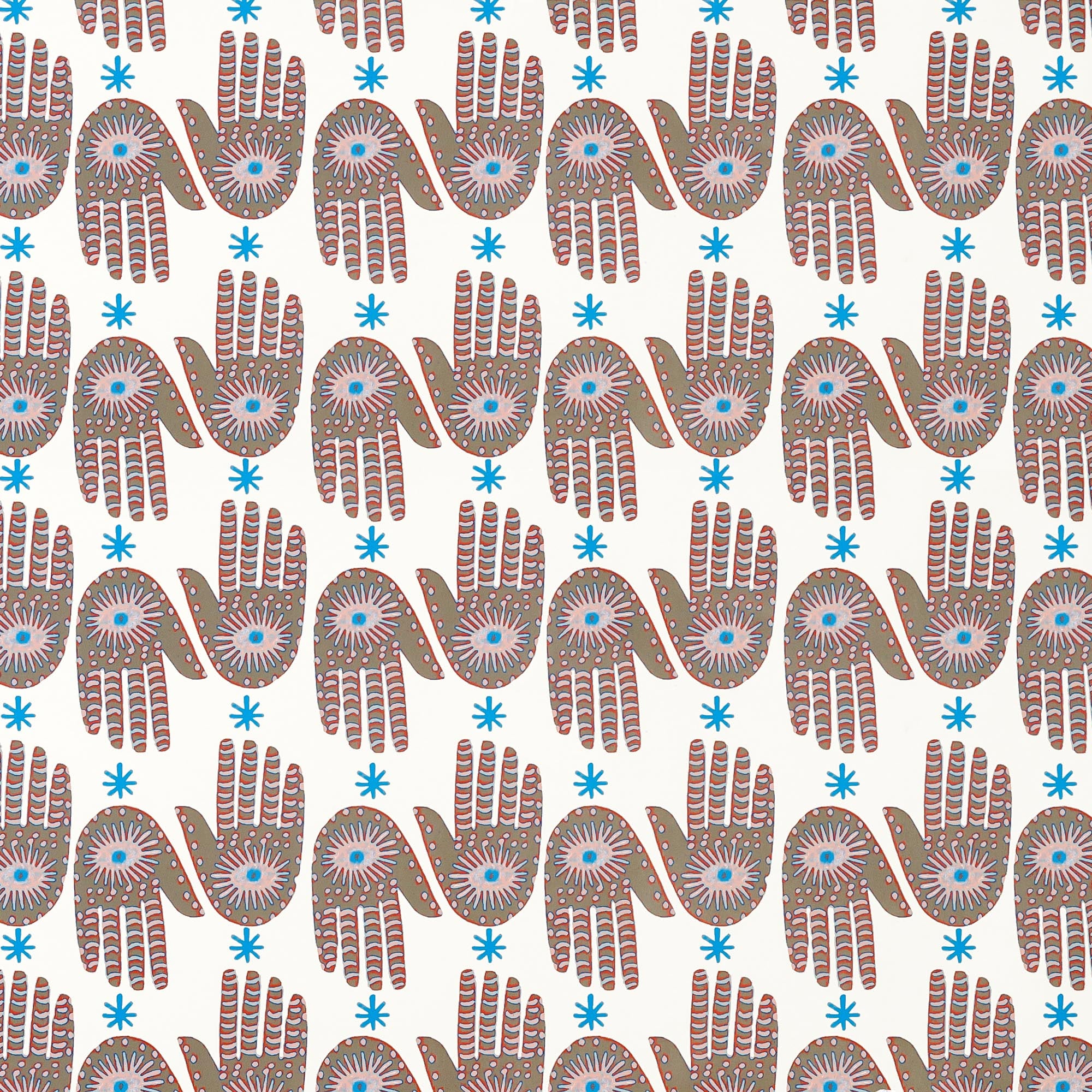 Hamsa Wallpaper in Puddy