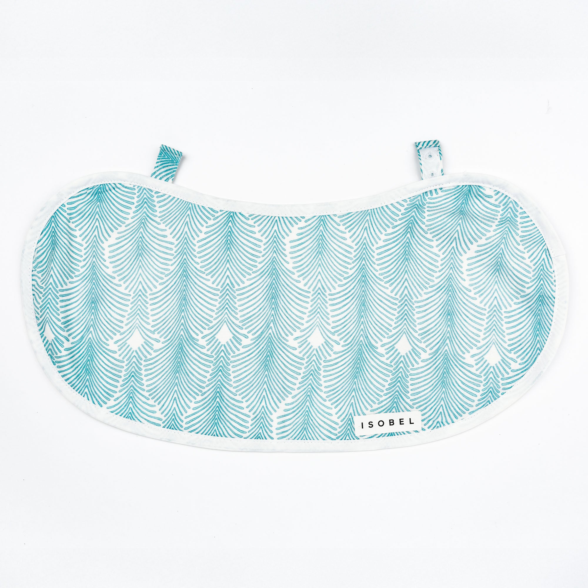 Deco Stripe Bib in Buttery Blue