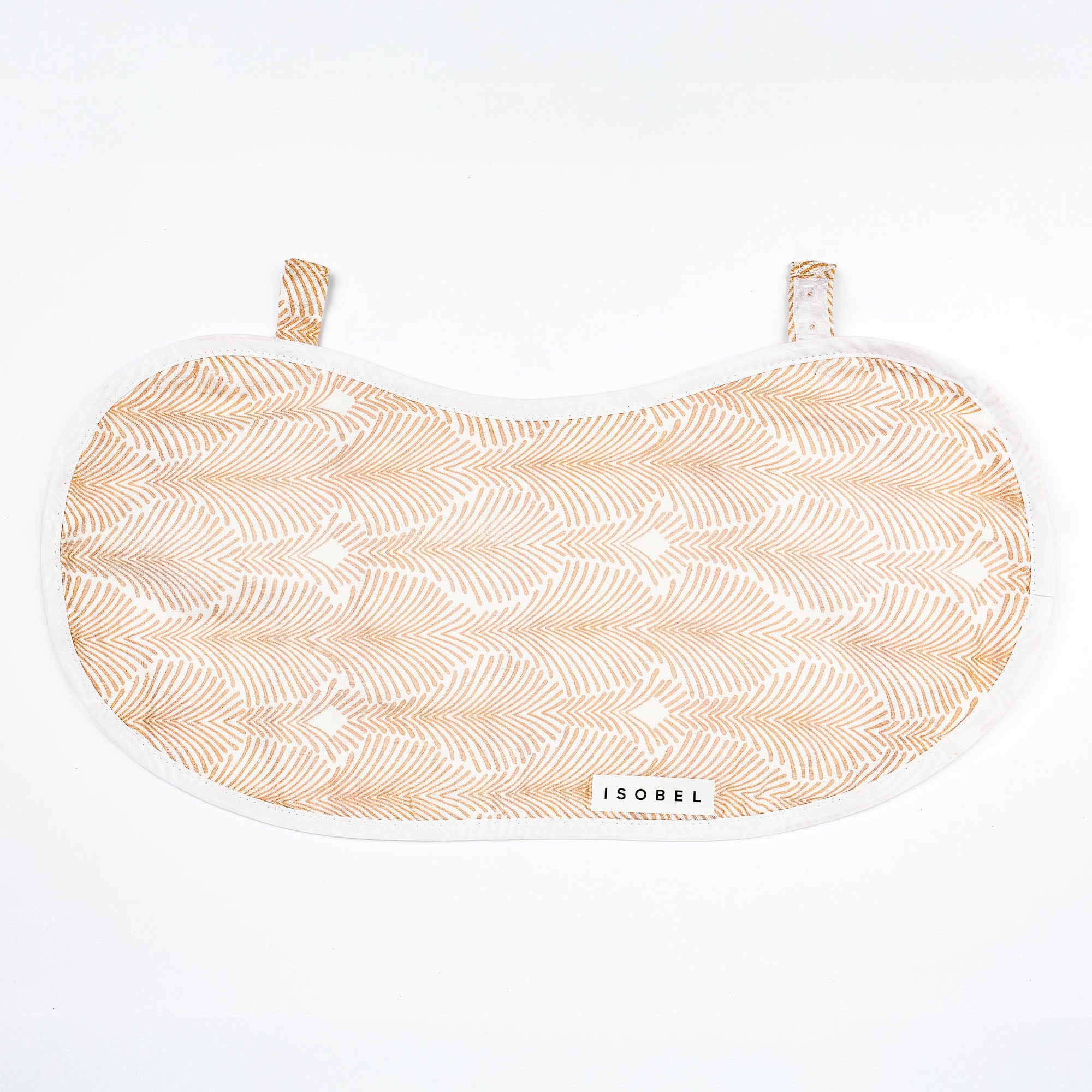 Deco Stripe Bib in Peach