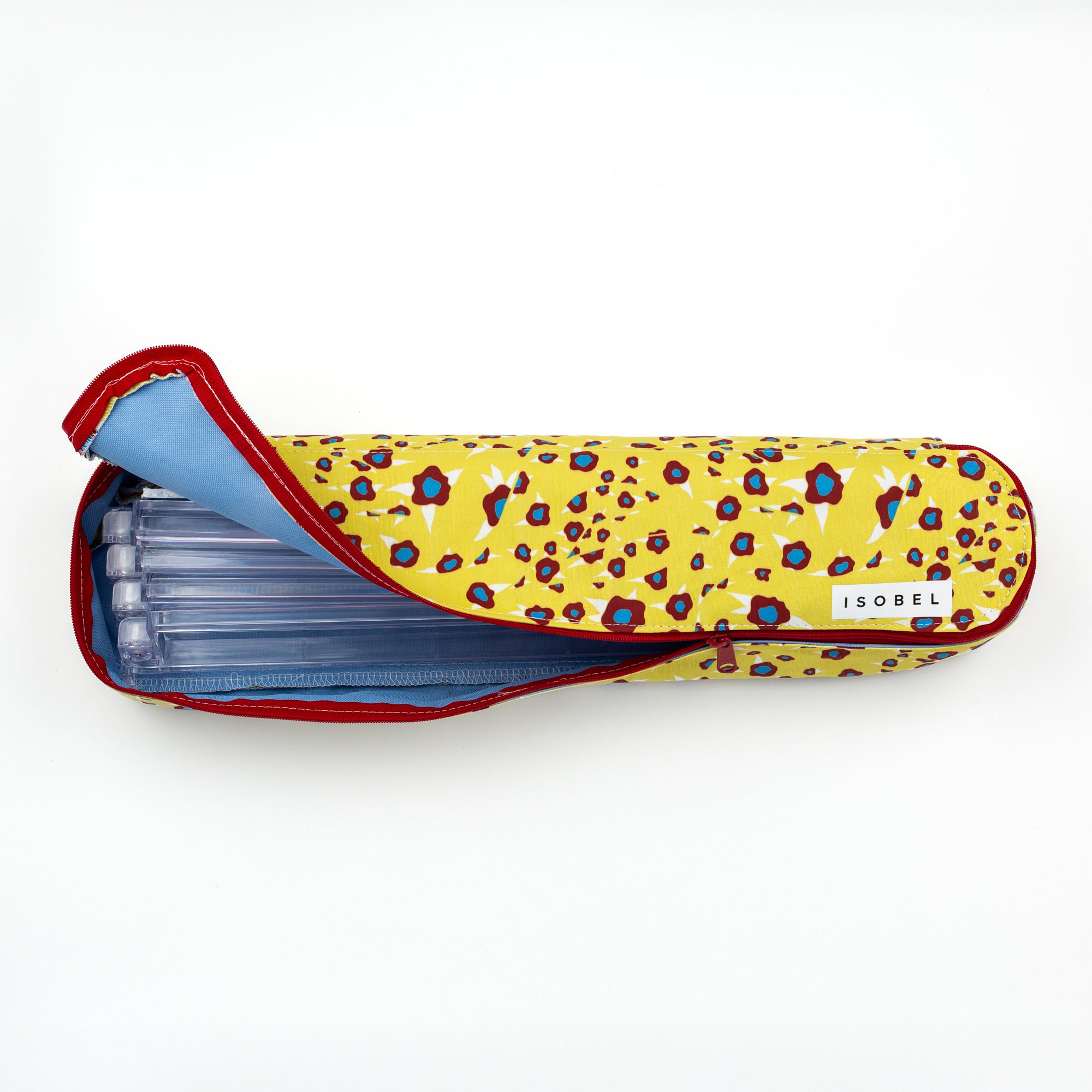 Folded Floral Mahjong Rack Bag in Buttercup
