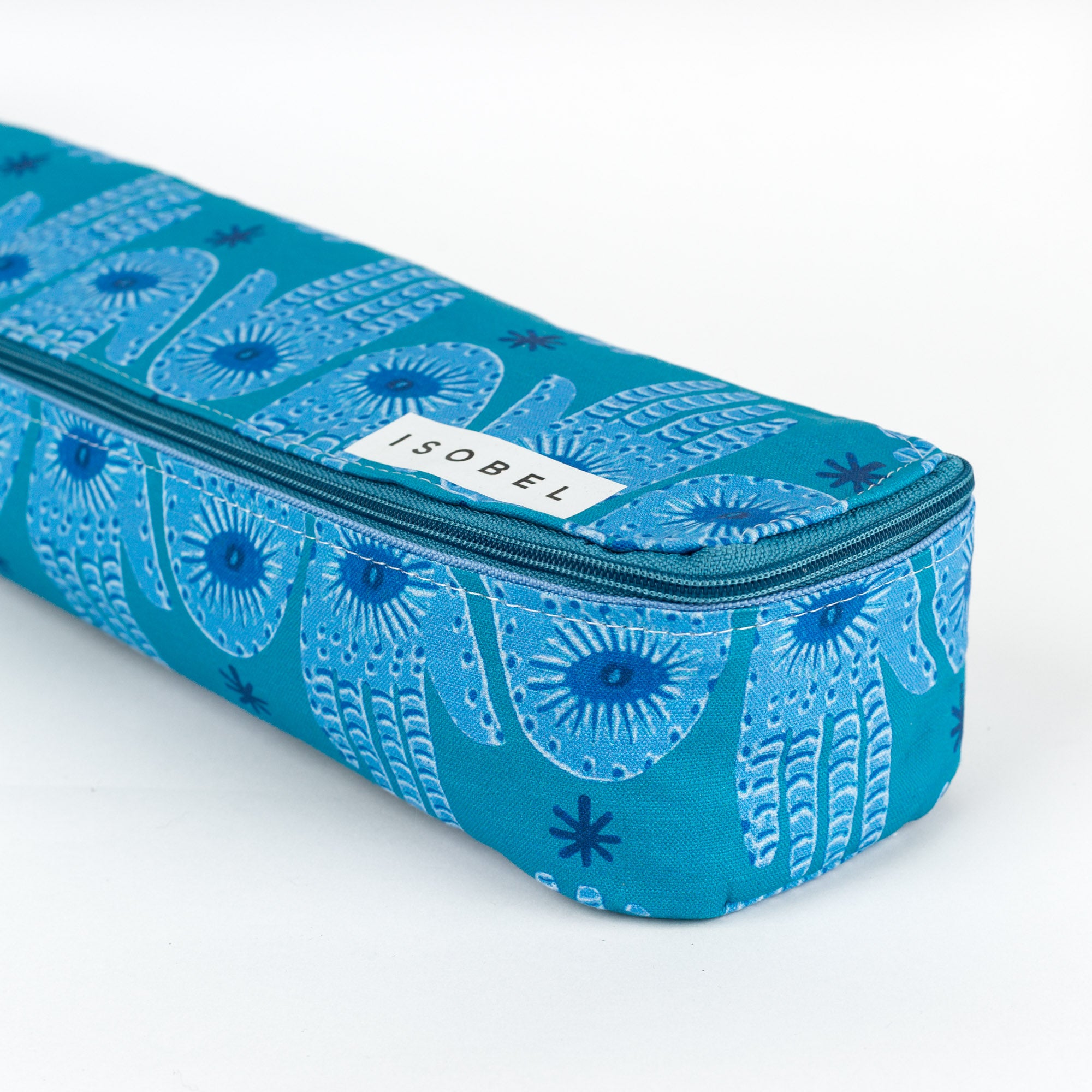 Hamsa Mahjong Rack Bag in Turquoise & Teal