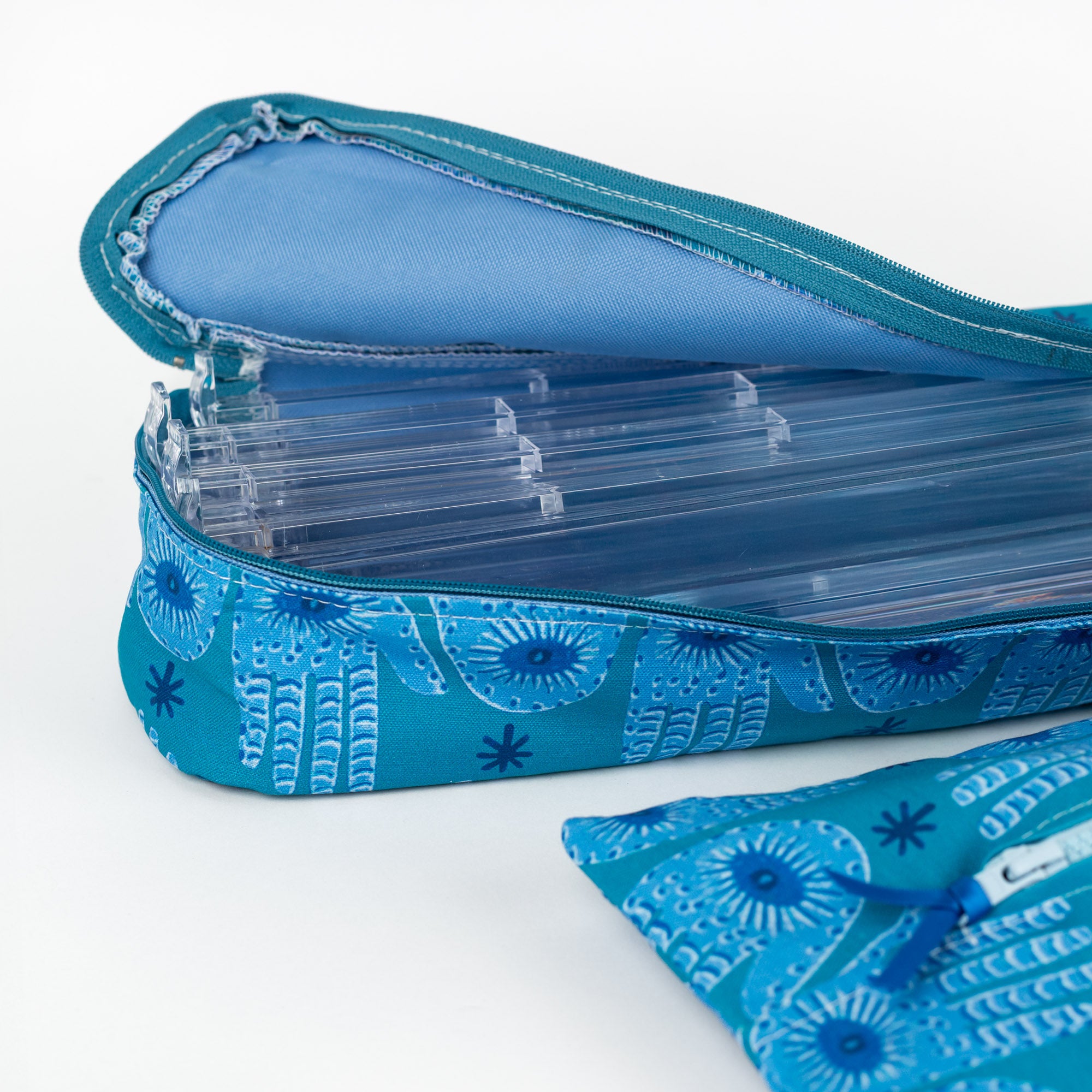 Hamsa Mahjong Rack Bag in Turquoise & Teal