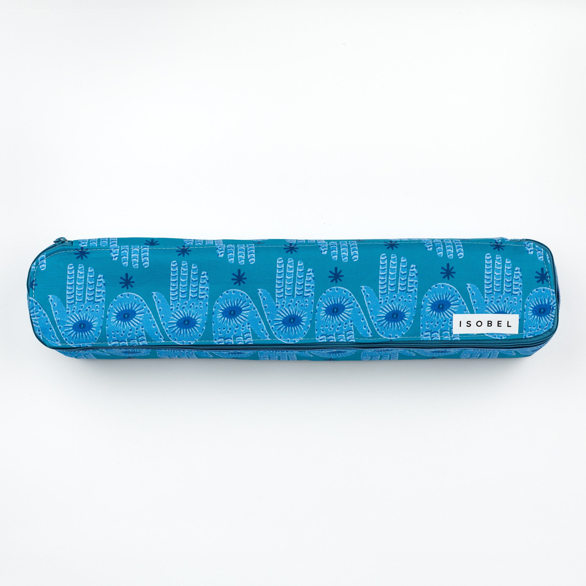 Hamsa Mahjong Rack Bag in Turquoise & Teal