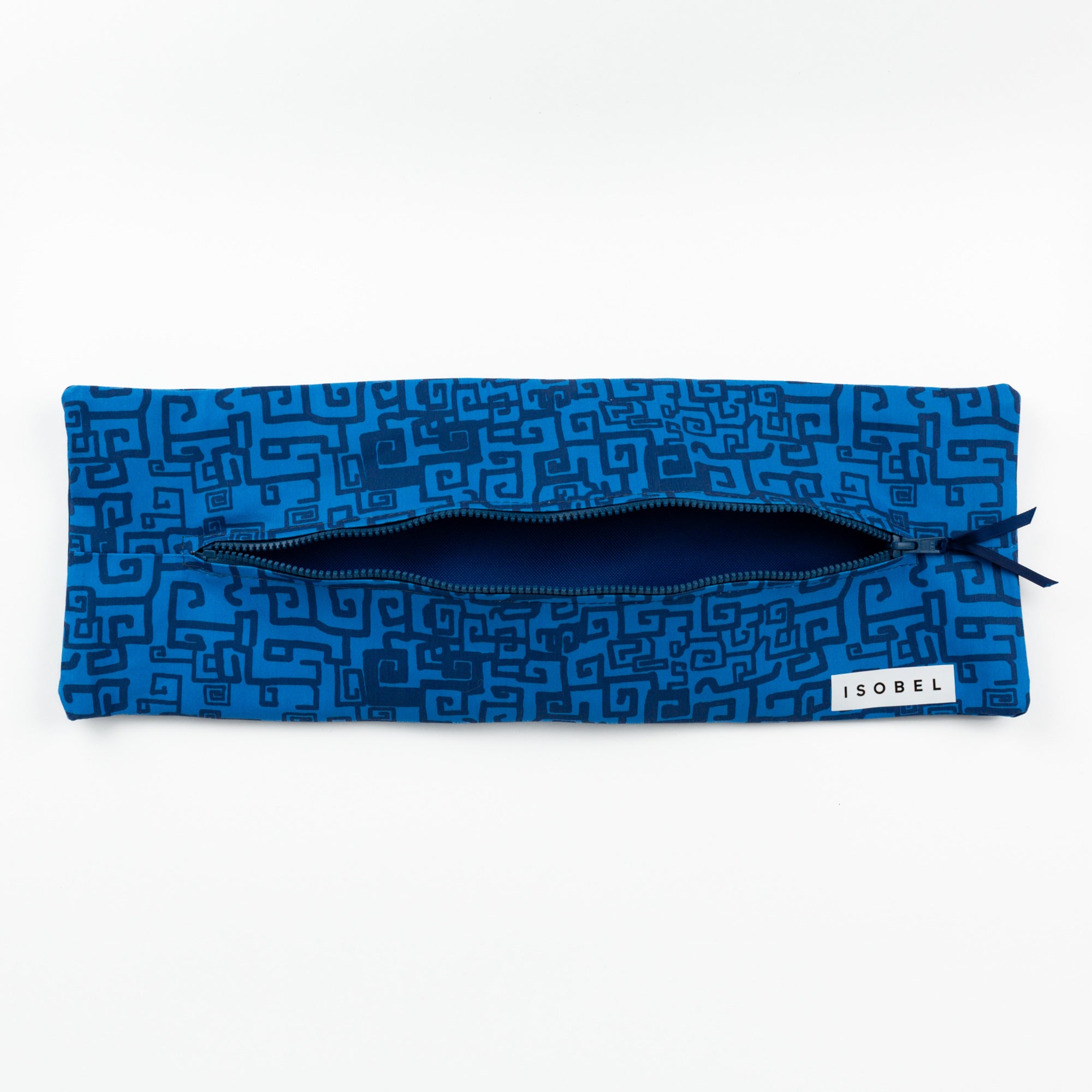 Grecian Grid Mahjong Tile Bag in Midnight