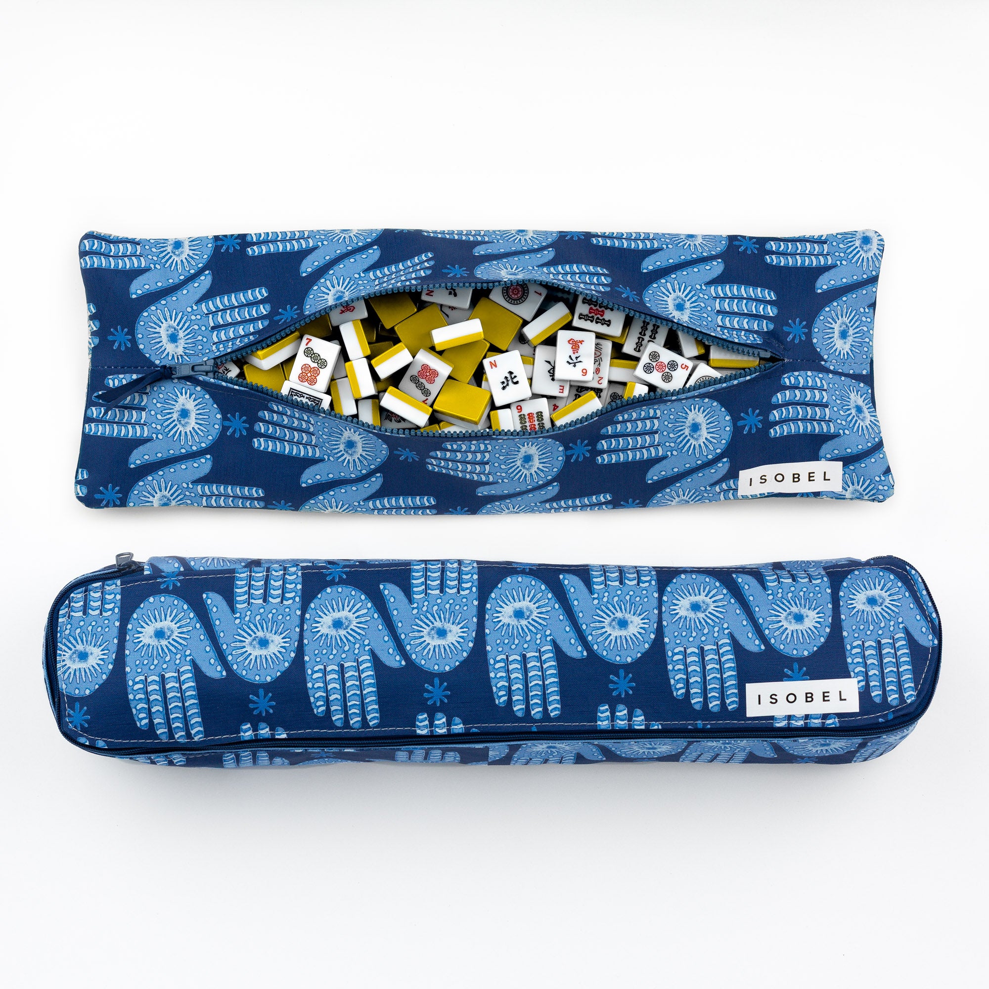 Hamsa Mahjong Tile Bag in Midnight