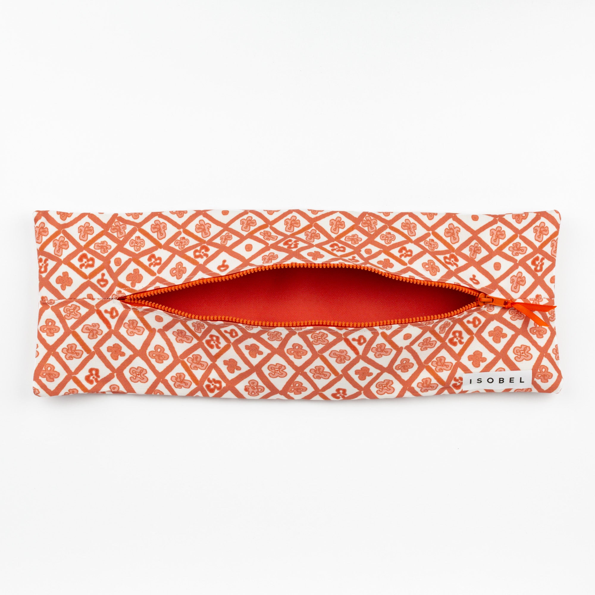 Picasso Trellis Mahjong Tile Bag in Coral