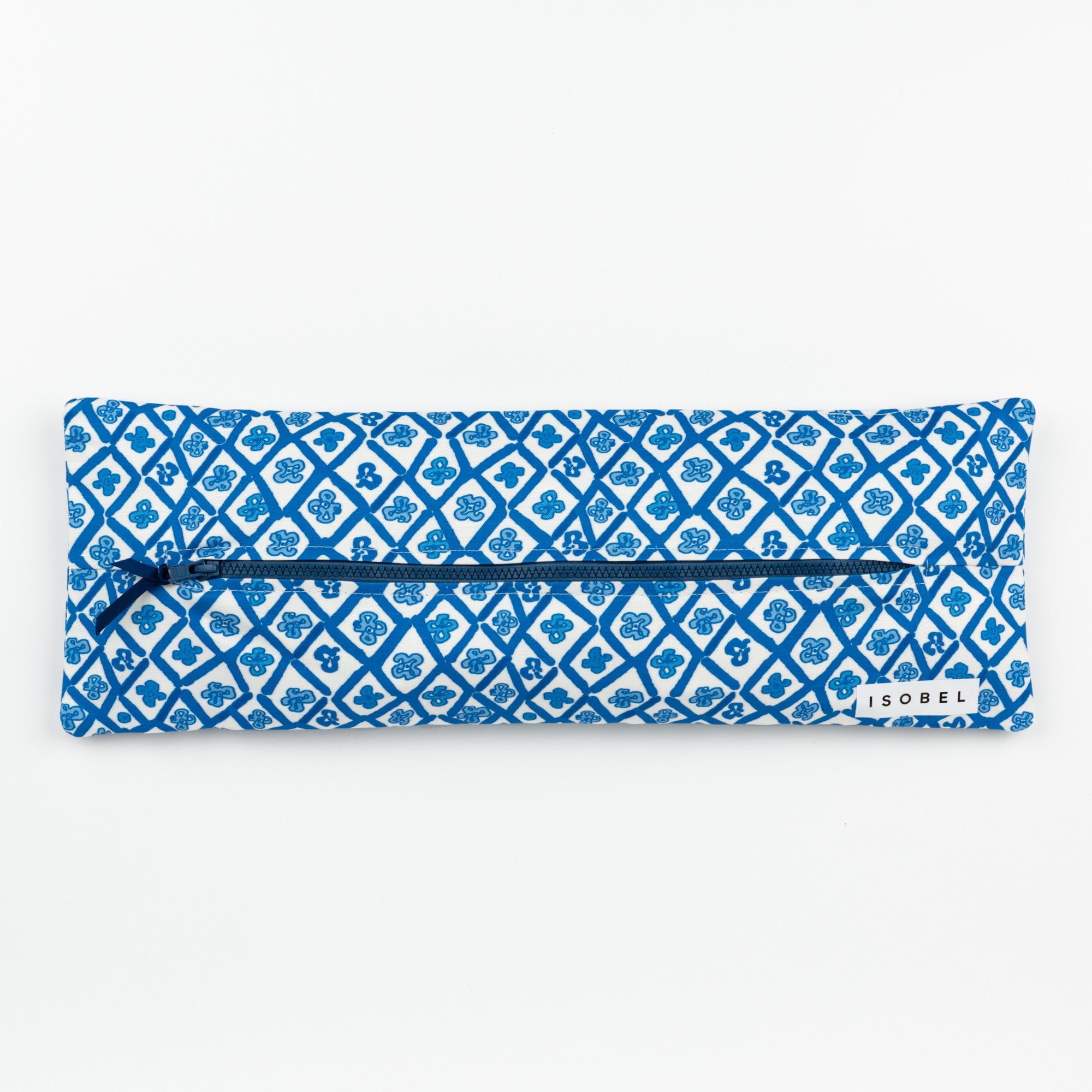 Picasso Trellis Mahjong Tile Bag in Cobalt
