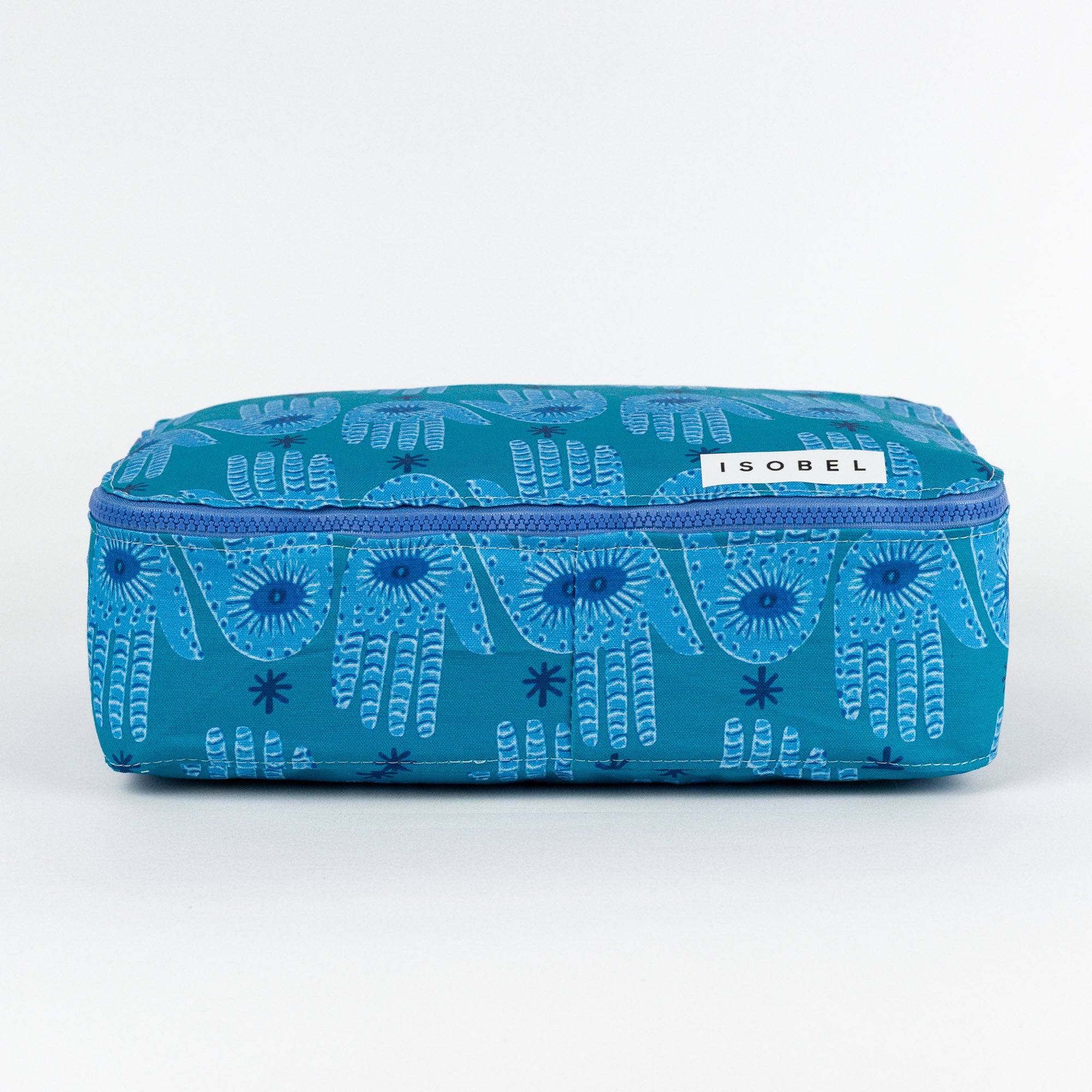 Hamsa Packing Cube in Turquoise & Teal