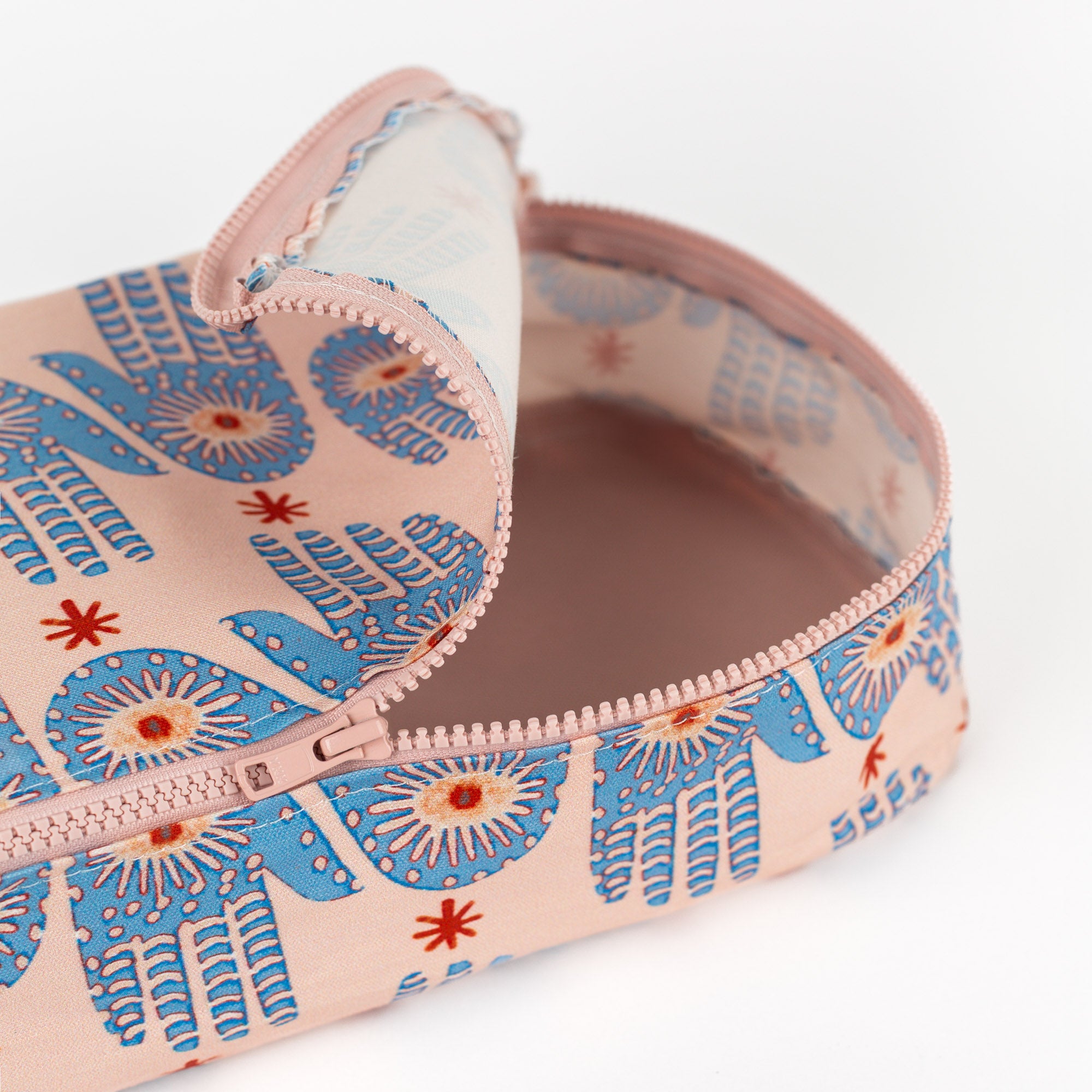 Hamsa Packing Cube in Pink & Periwinkle