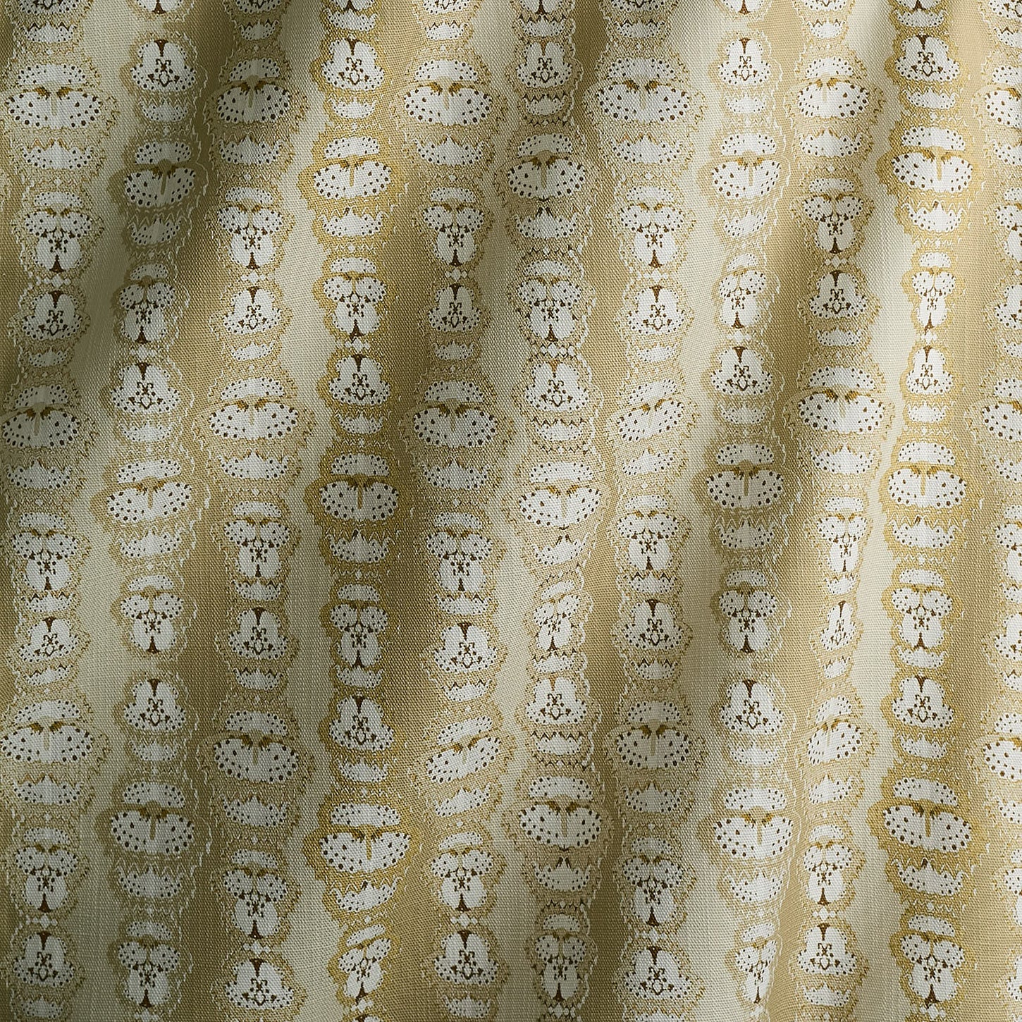 Fluttered Stripe Fabric in Stone