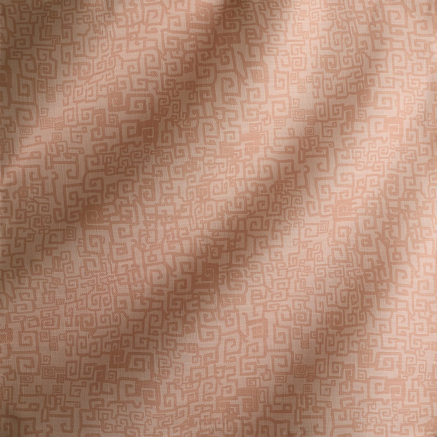 Grecian Grid Fabric in Melon