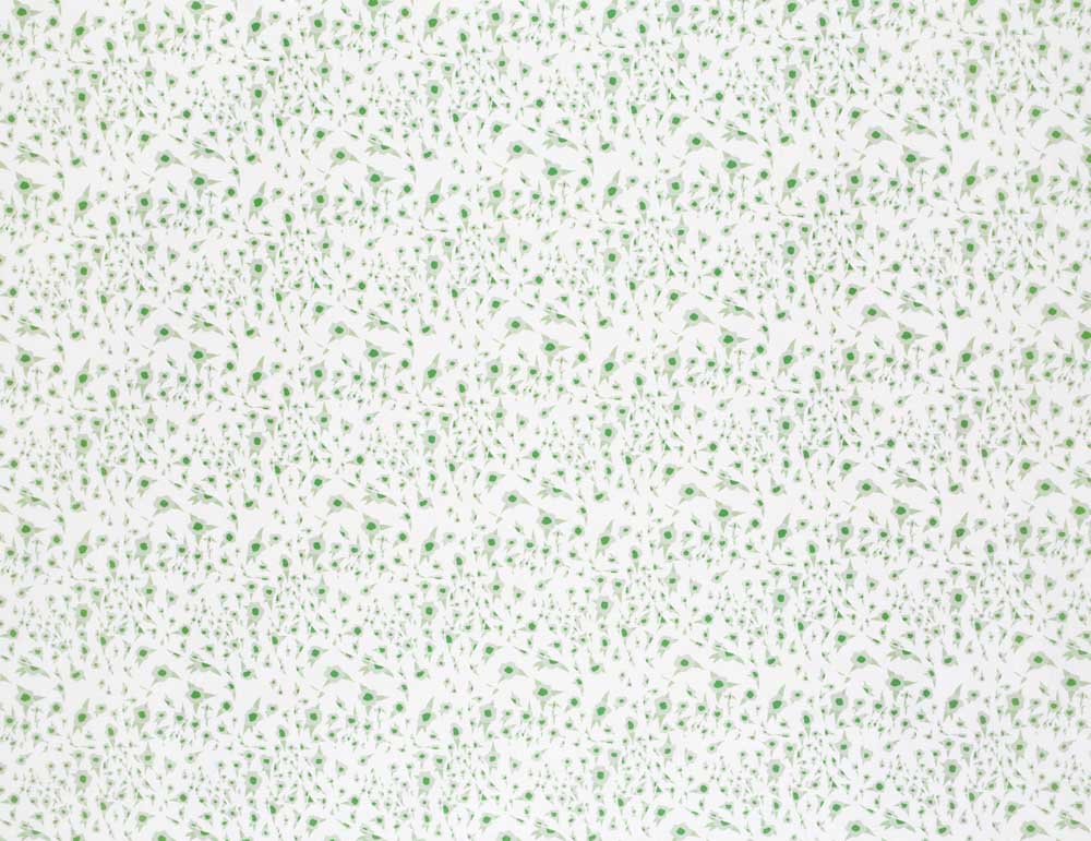 Folded Flower Fabric in Jasper Green