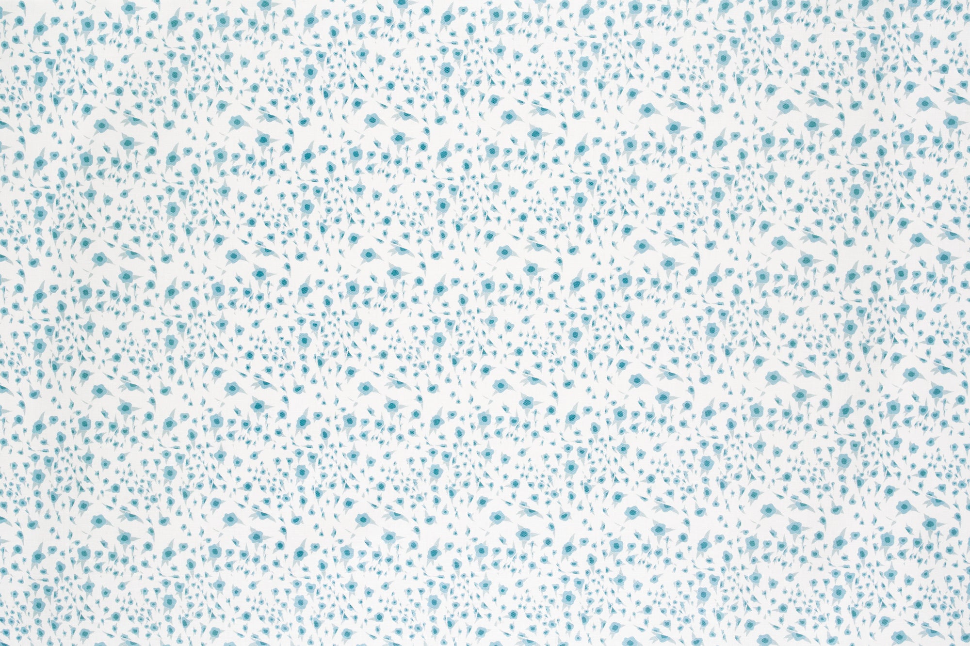 Folded Flower Fabric in Misty Blue