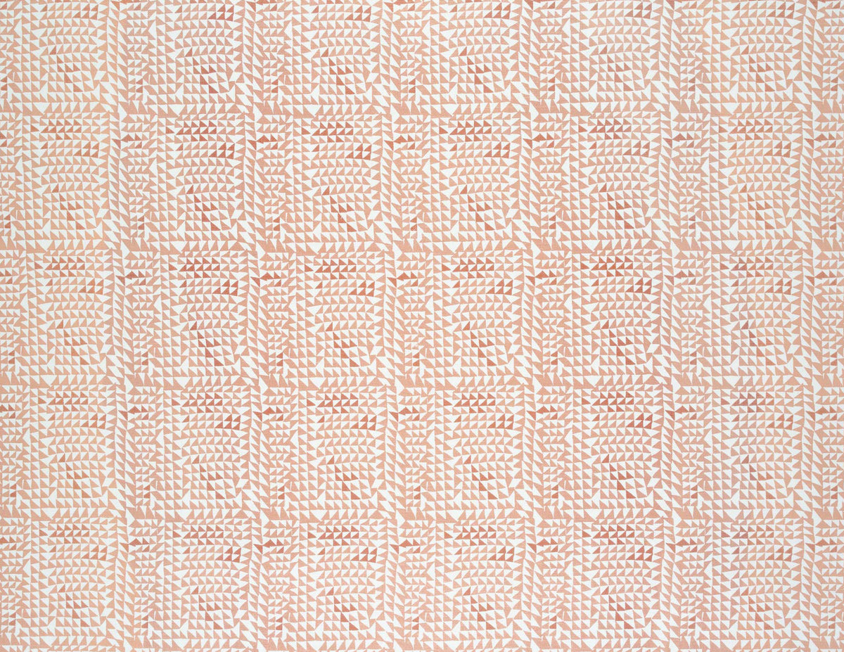 Staggered Triangles Fabric in Sandy Peach