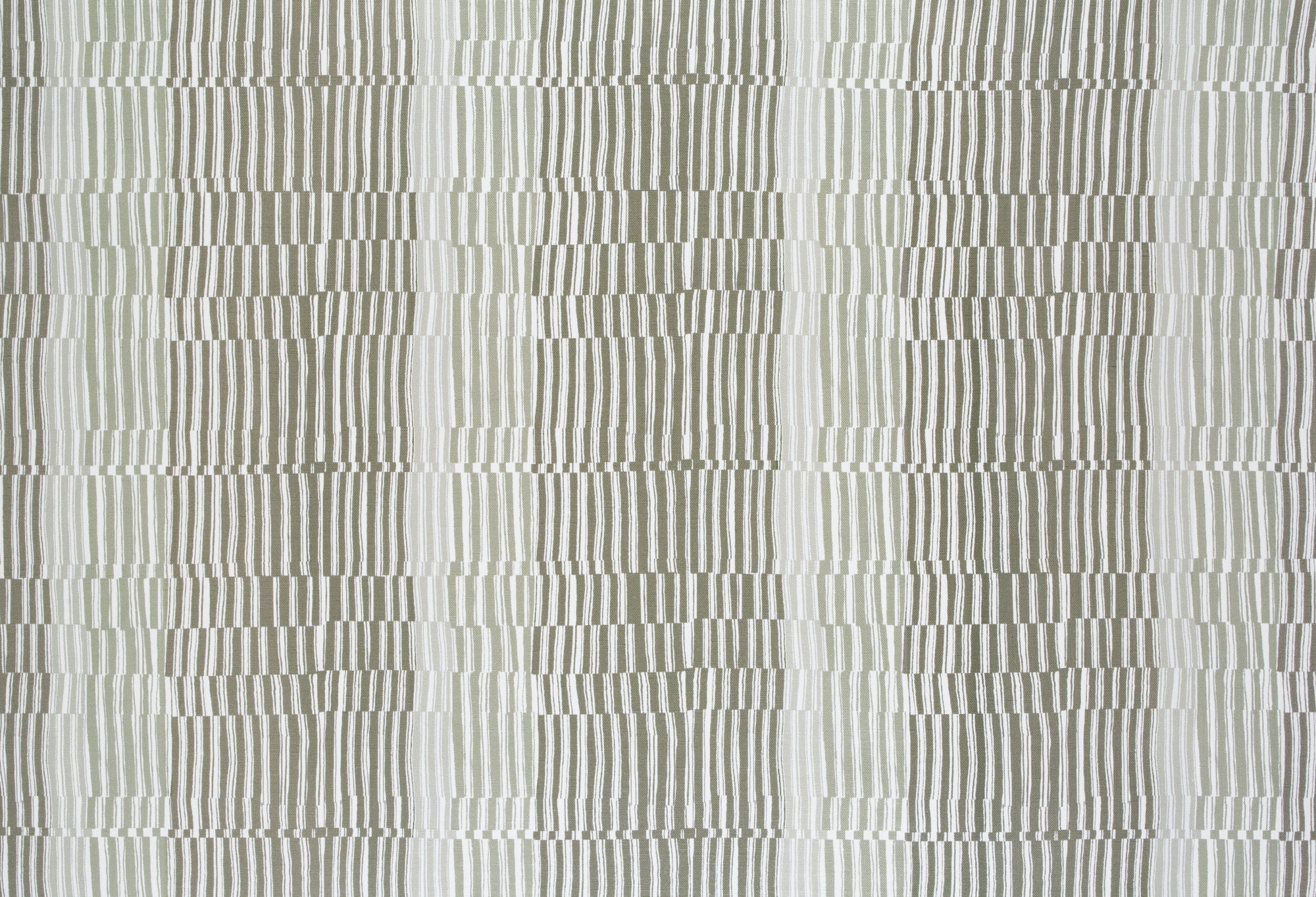 Tattered Stripe Fabric in Mushroom