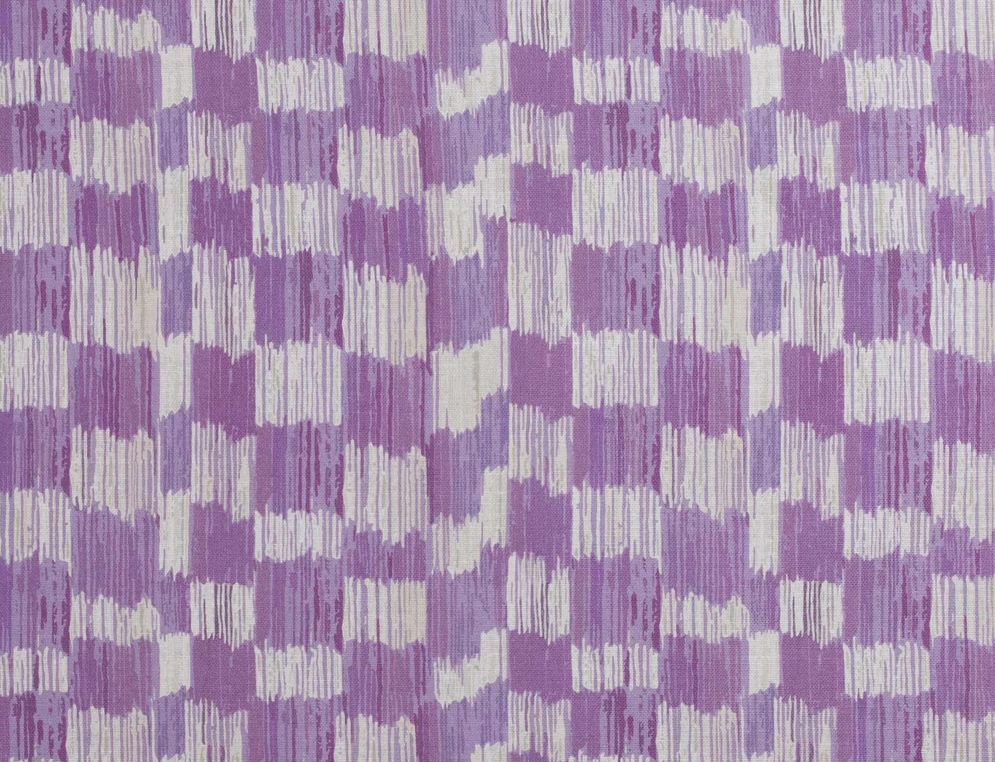 Crinkled Check Fabric in Violet